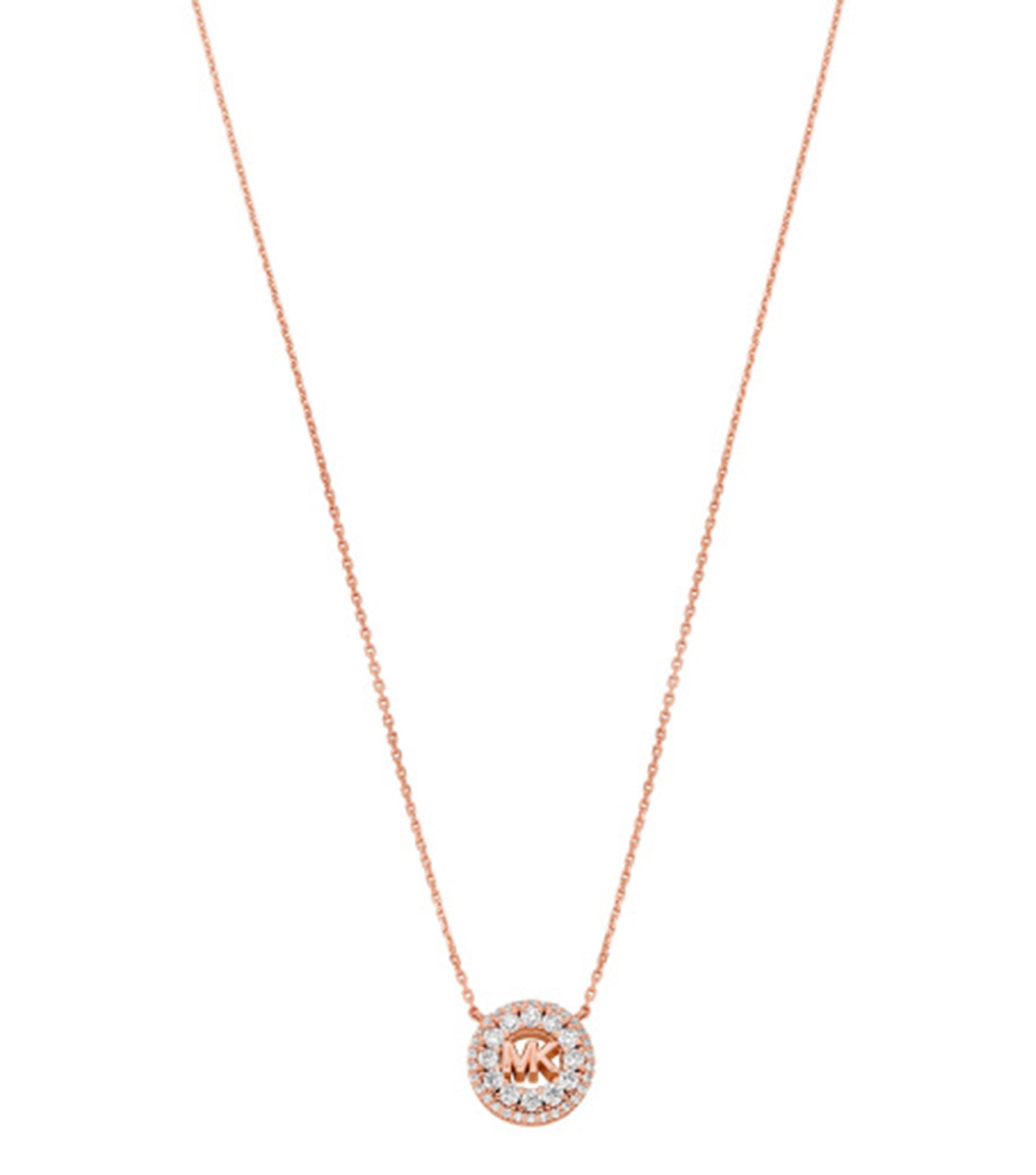 Ladies Premium Necklace Rose Gold Sterling Silver