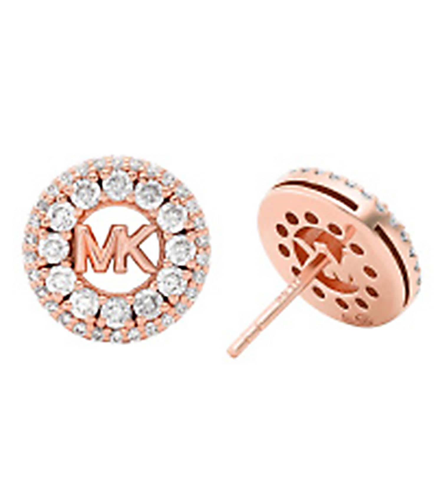 Ladies Premium Earring Rose Gold Sterling Silver