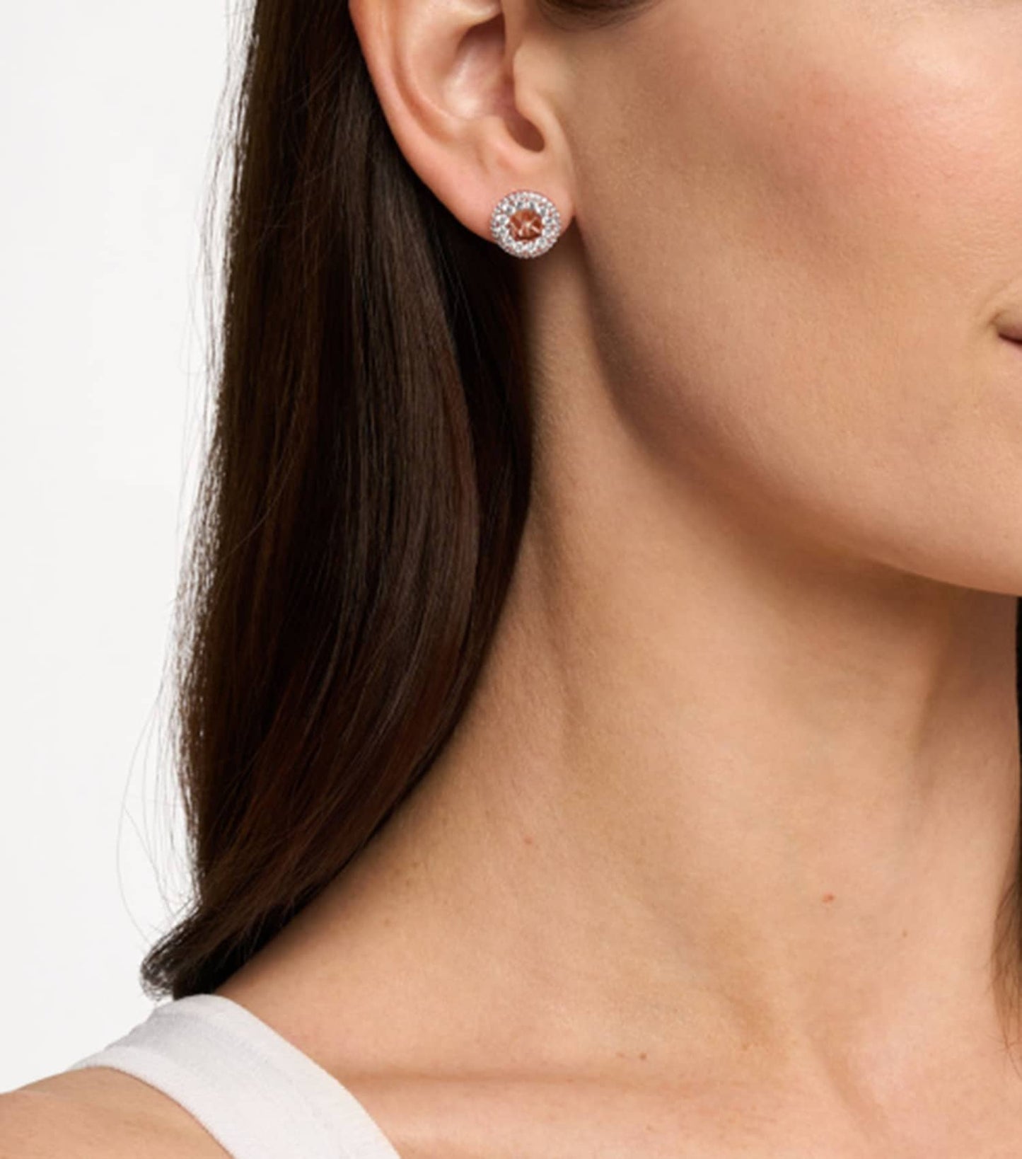 Ladies Premium Earring Rose Gold Sterling Silver