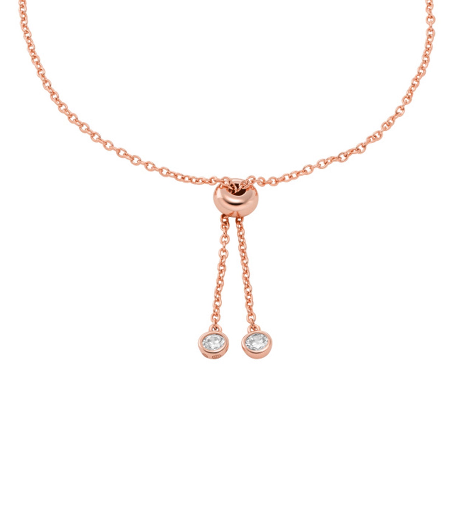 Ladies Premium Bracelet Rose Gold Sterling Silver