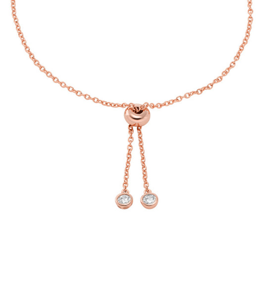 Ladies Premium Bracelet Rose Gold Sterling Silver