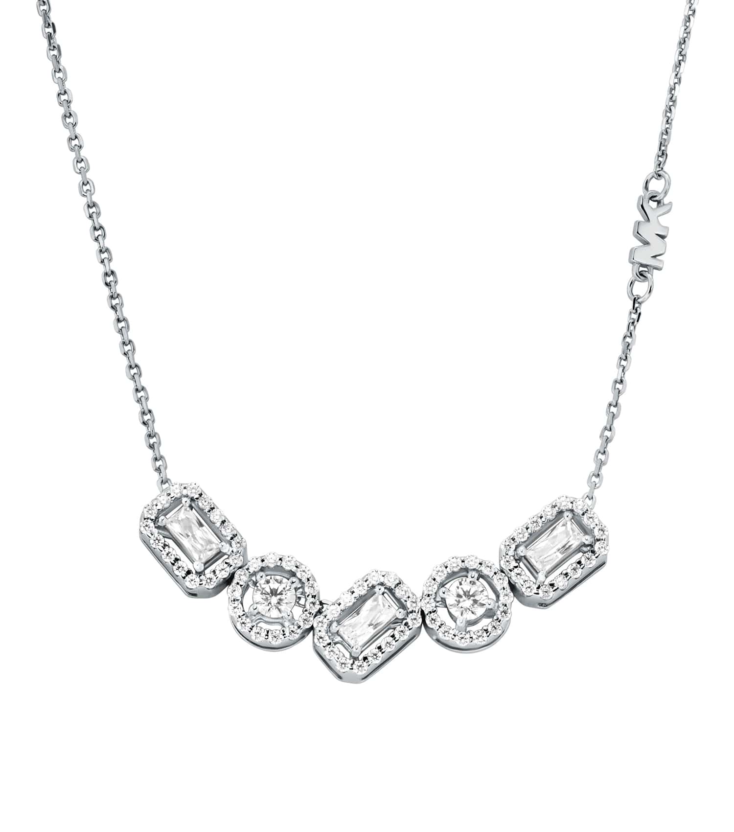 Women Premium Necklace Silver Stainless Steel