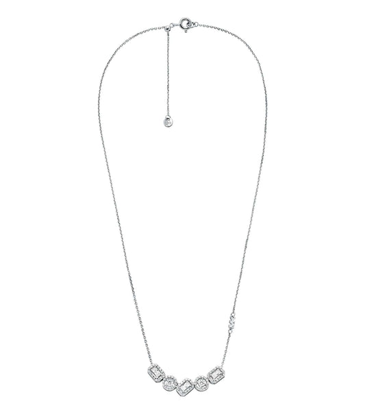 Women Premium Necklace Silver Stainless Steel