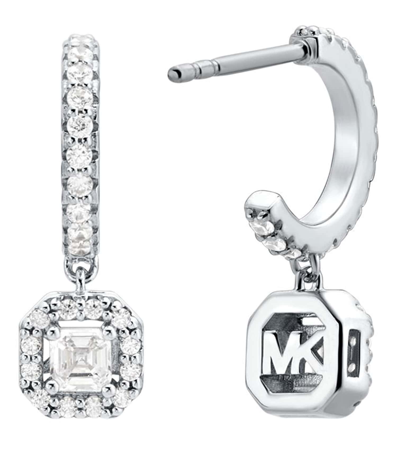Women Premium Earring Silver Stainless Steel