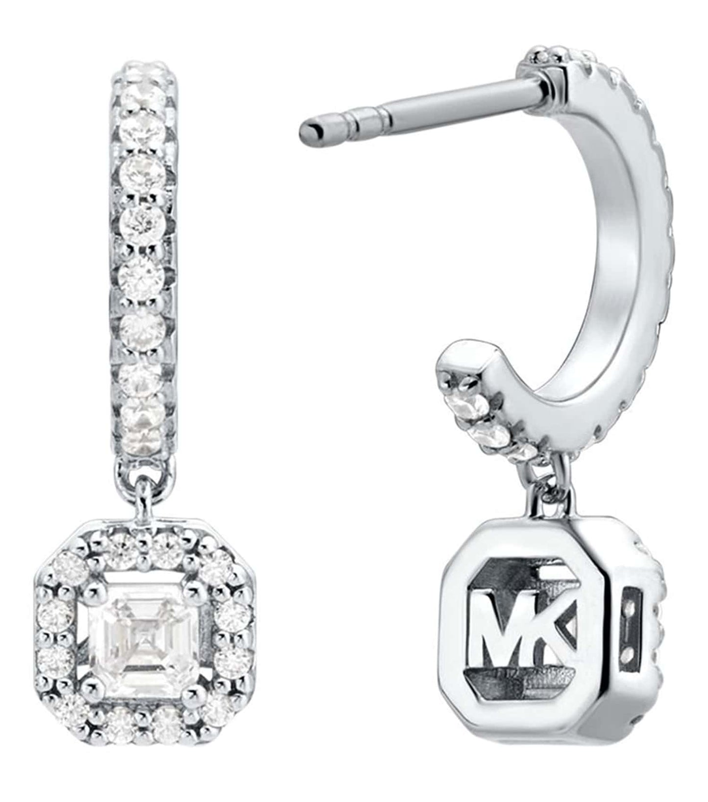 Women Premium Earring Silver Stainless Steel