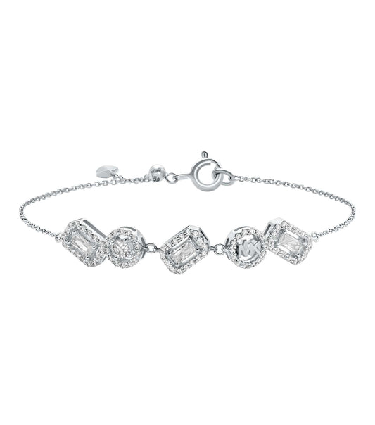 Women Premium Bracelet Silver Stainless Steel