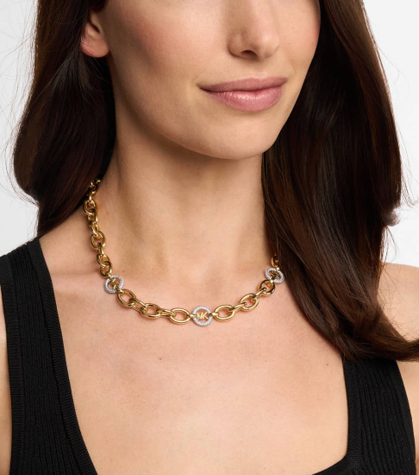 Ladies Premium Necklace Gold Brass