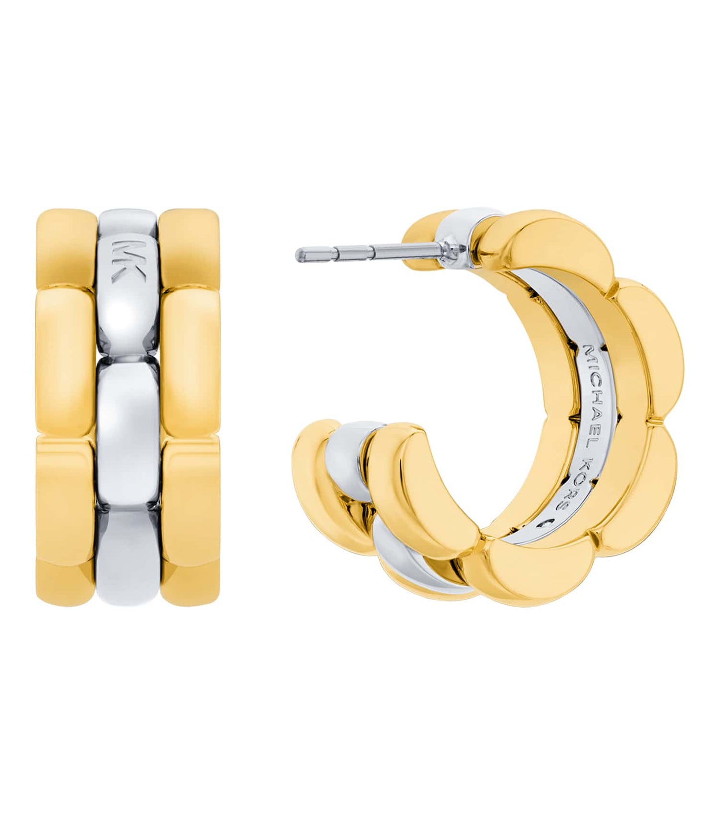 Women Premium Earring 2-Tone Stainless Steel