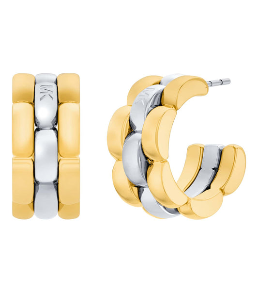 Women Premium Earring 2-Tone Stainless Steel