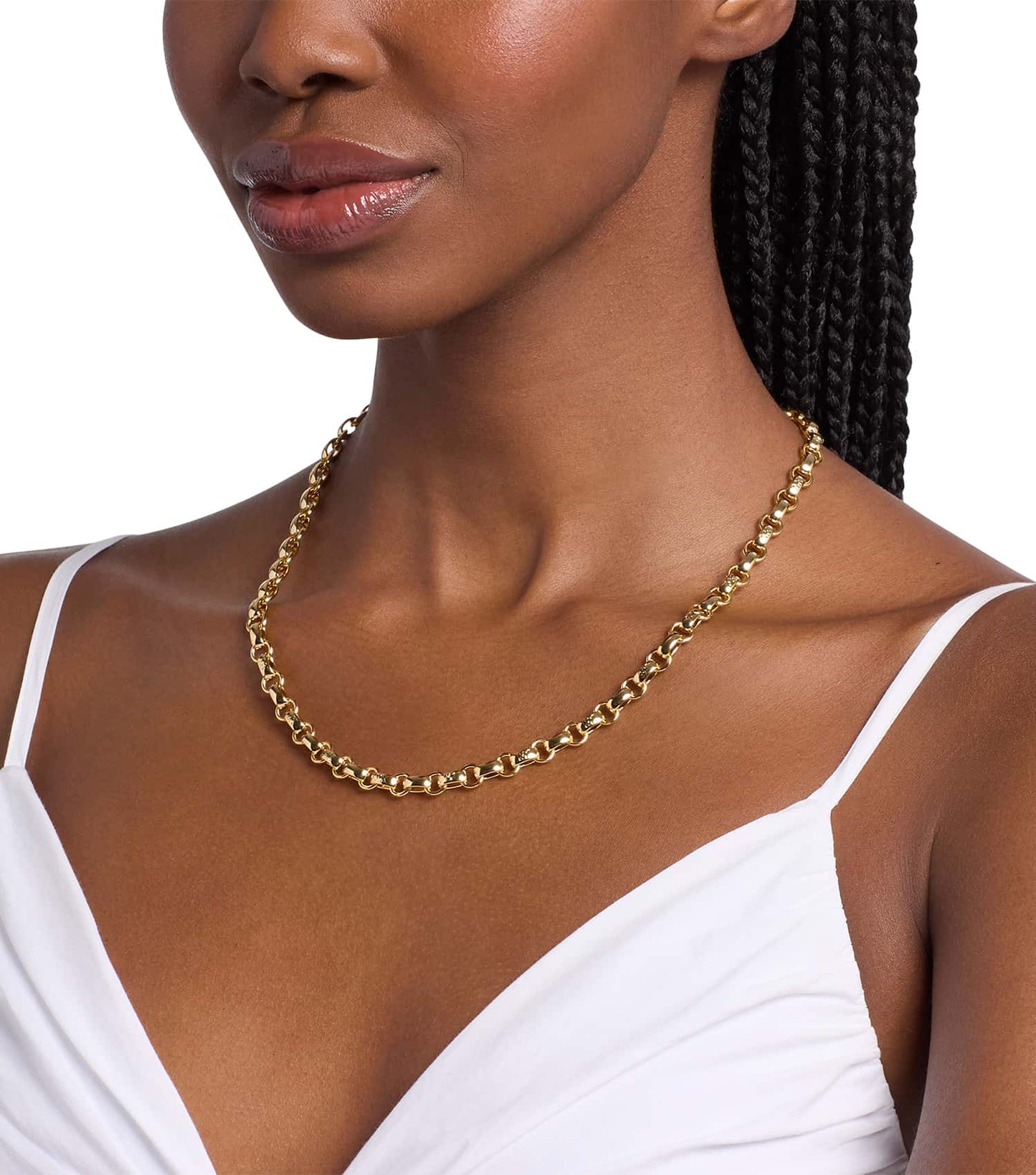 Women Premium Necklace Gold Stainless Steel
