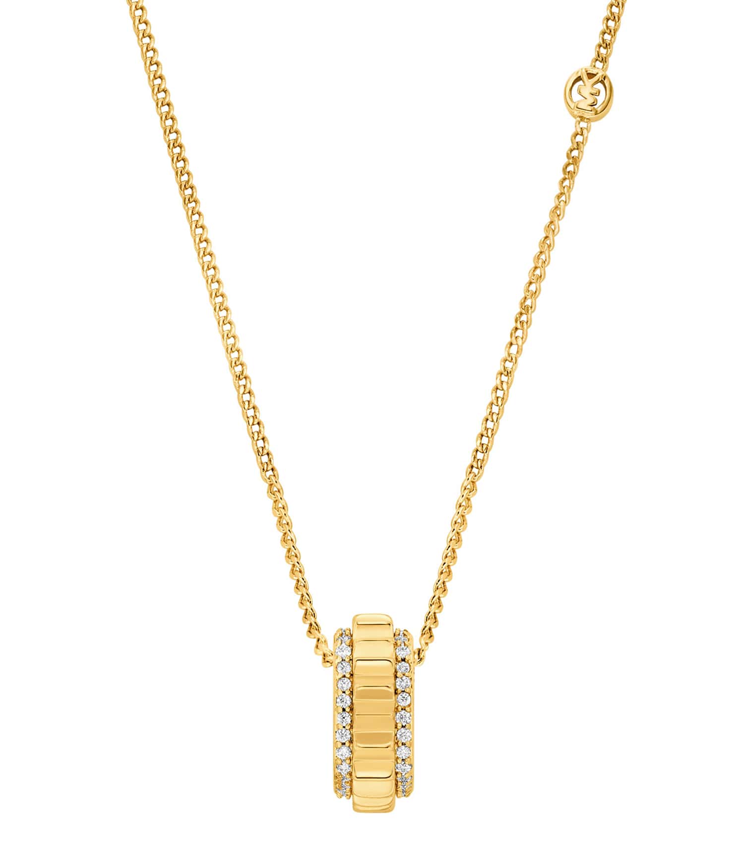 Women Mk Lexington Necklace Gold Stainless Steel