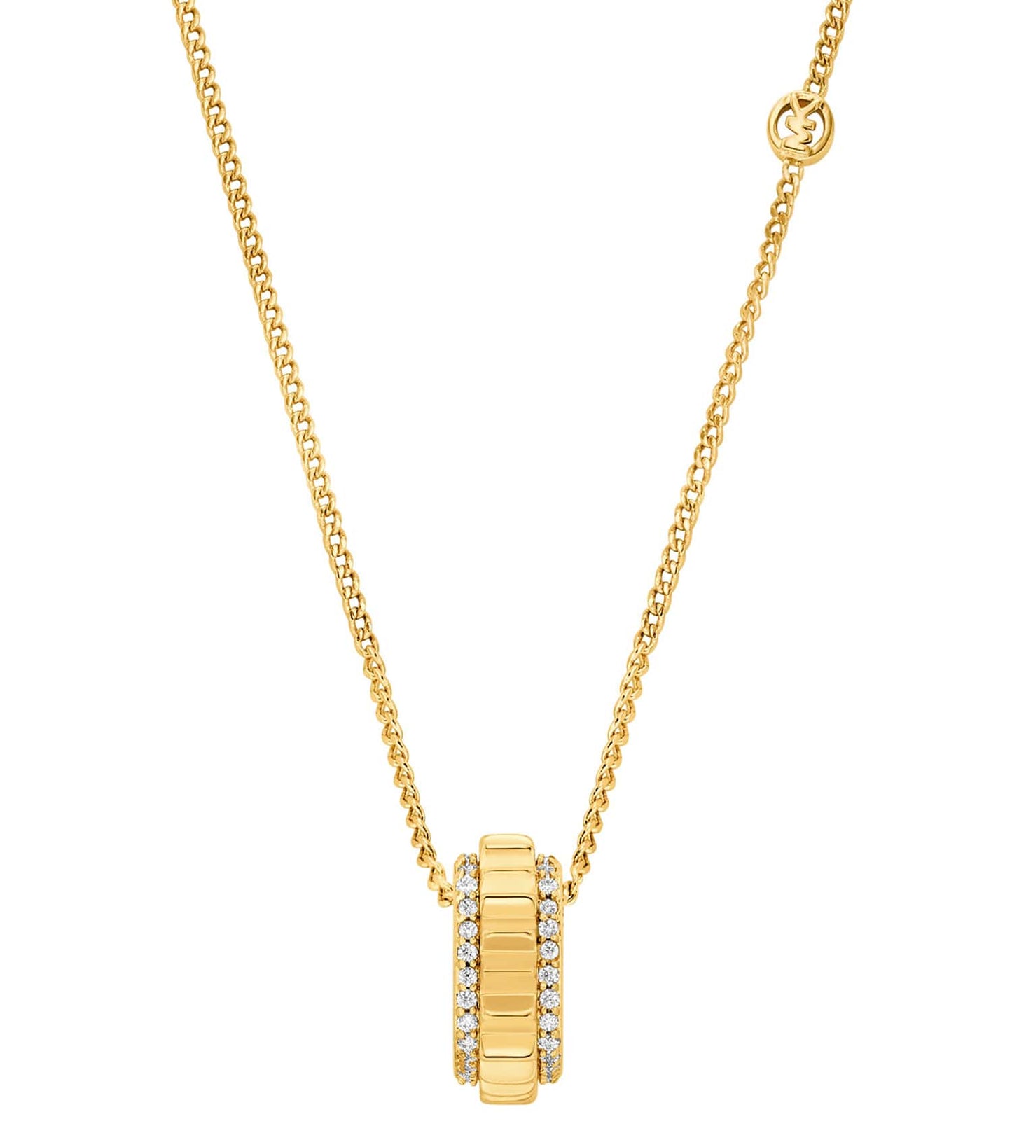 Women Mk Lexington Necklace Gold Stainless Steel