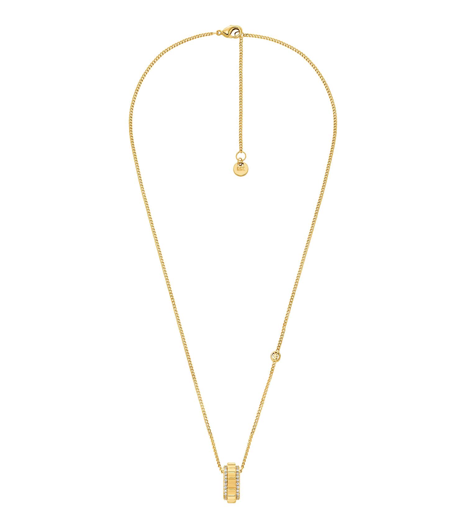 Women Mk Lexington Necklace Gold Stainless Steel