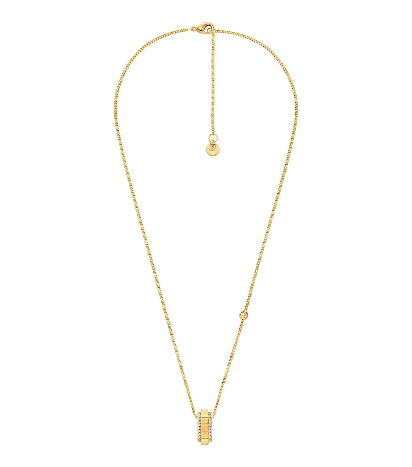 Women Mk Lexington Necklace Gold Stainless Steel