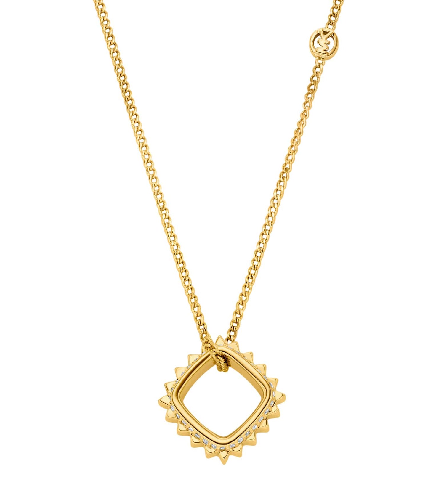 Women Mk Lexington Necklace Gold Stainless Steel