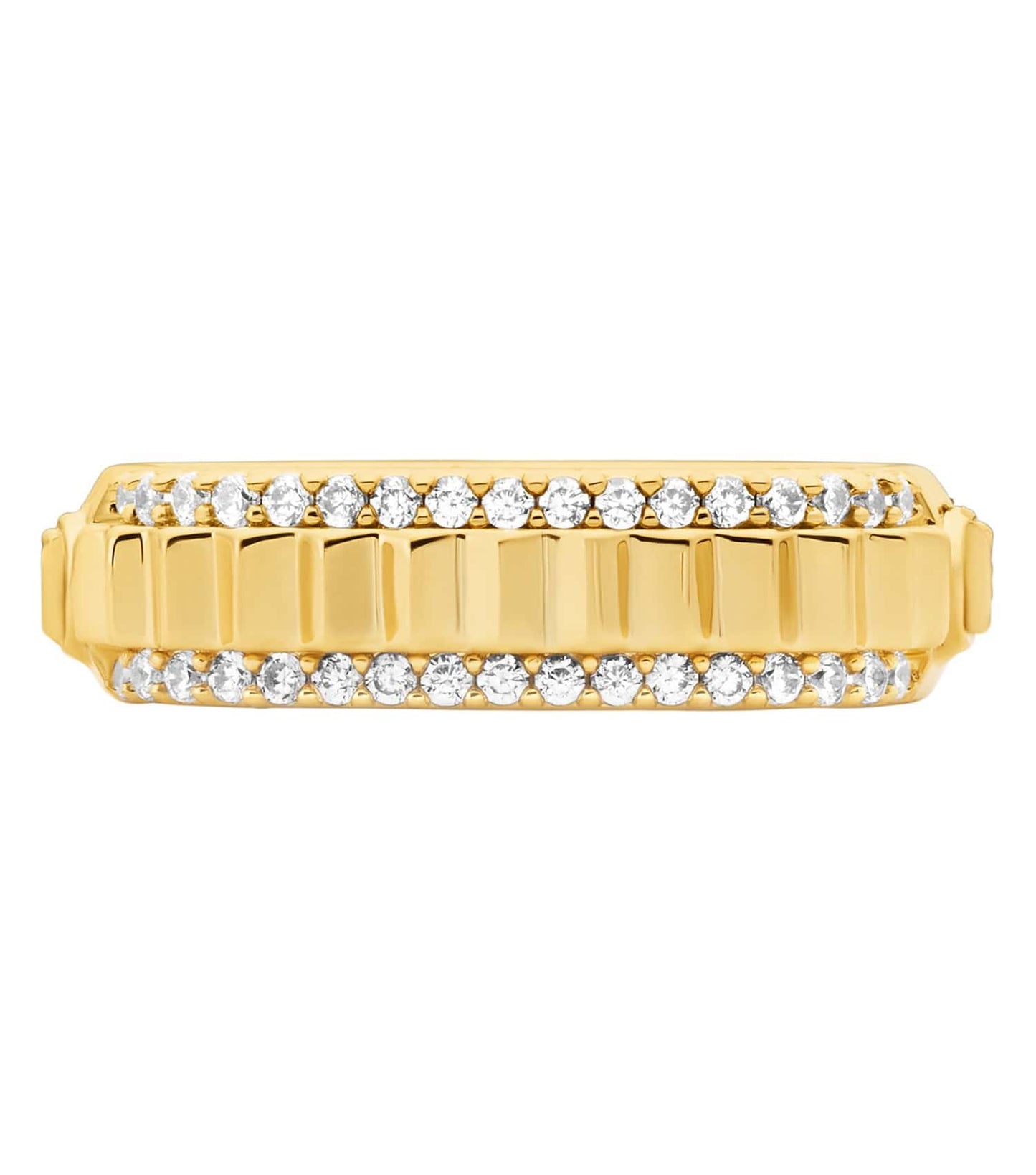 Women Mk Lexington Ring Gold Stainless Steel