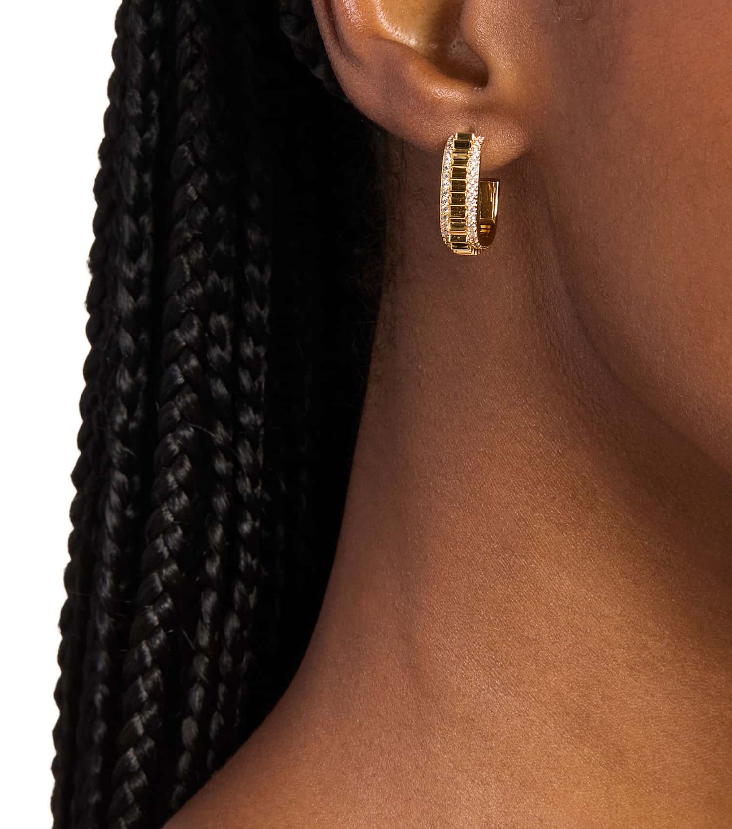 Women Mk Lexington Earring Gold Stainless Steel