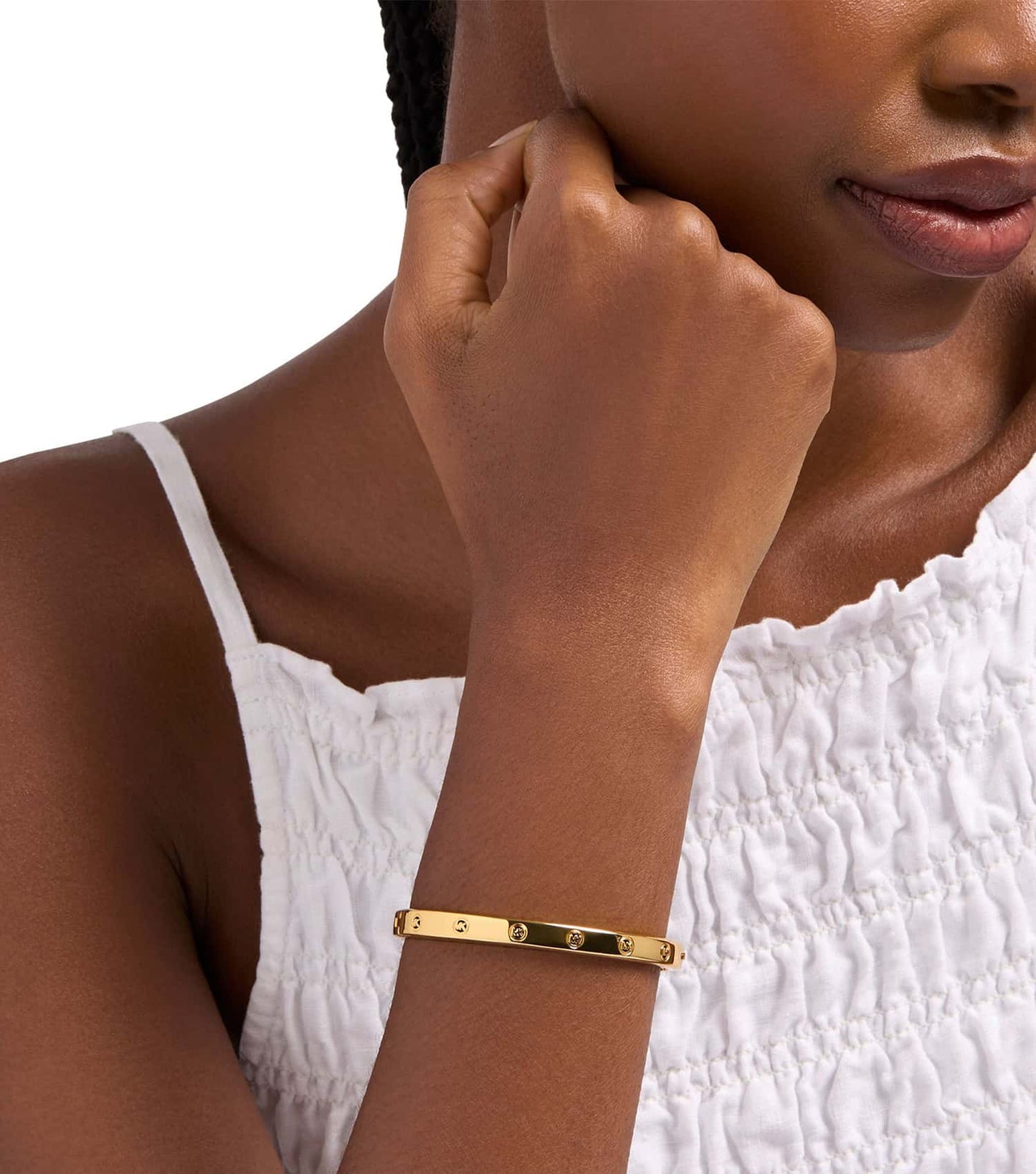 Women Fulton Logo Bracelet Gold Stainless Steel