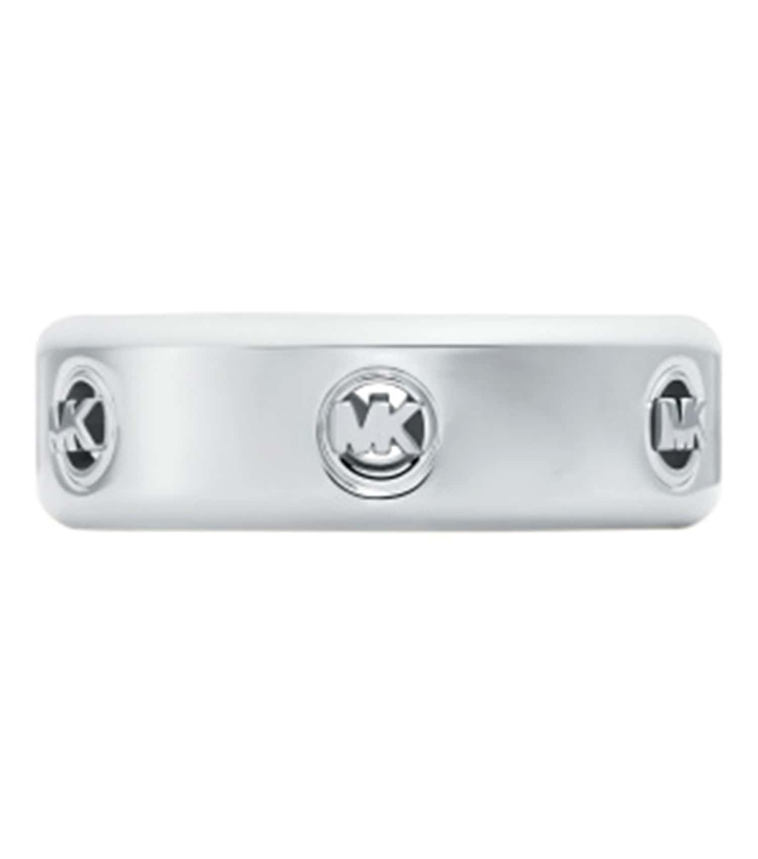 Women Fulton Logo Ring Silver Stainless Steel