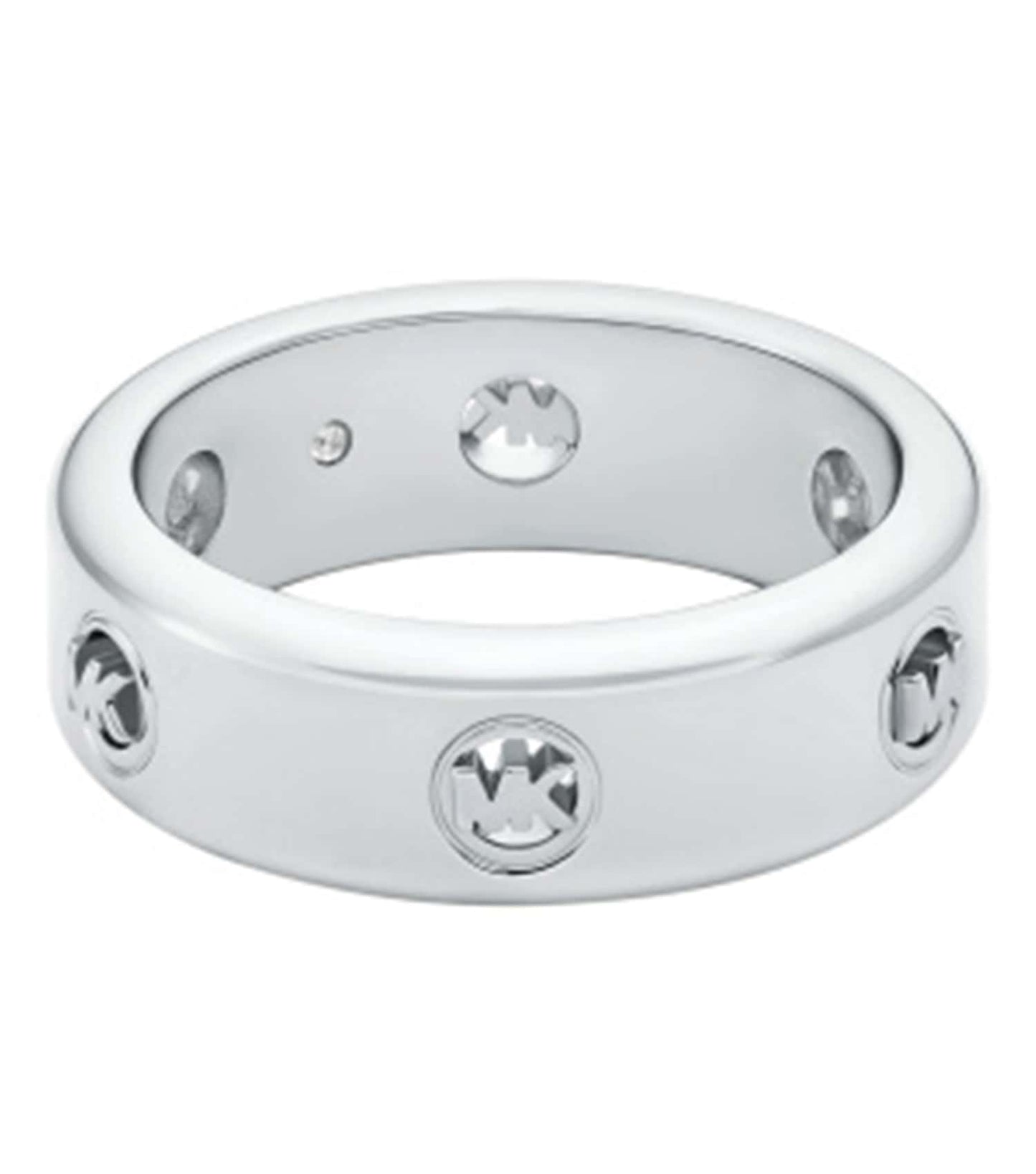 Women Fulton Logo Ring Silver Stainless Steel