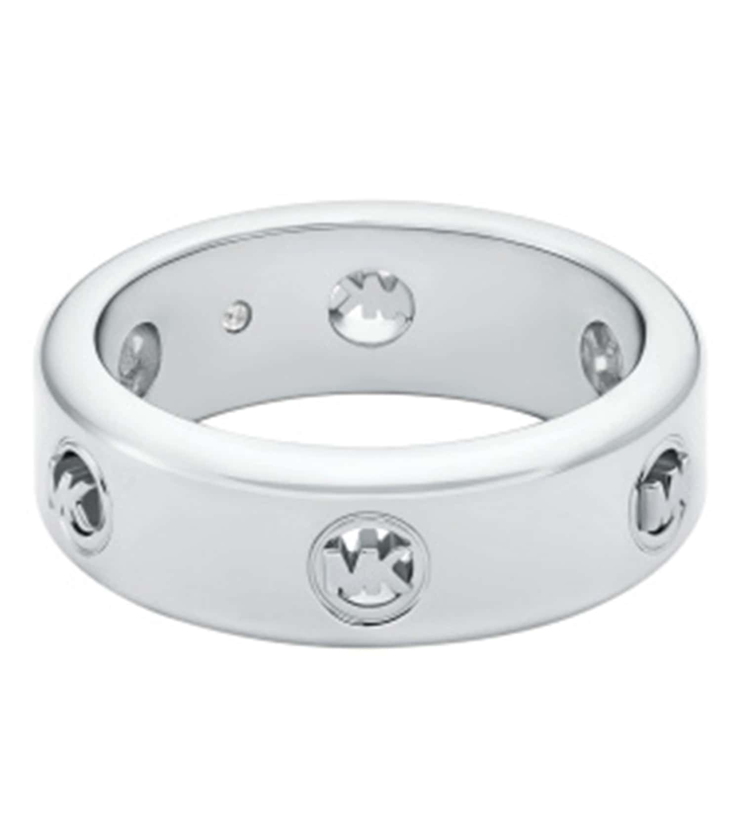 Women Fulton Logo Ring Silver Stainless Steel