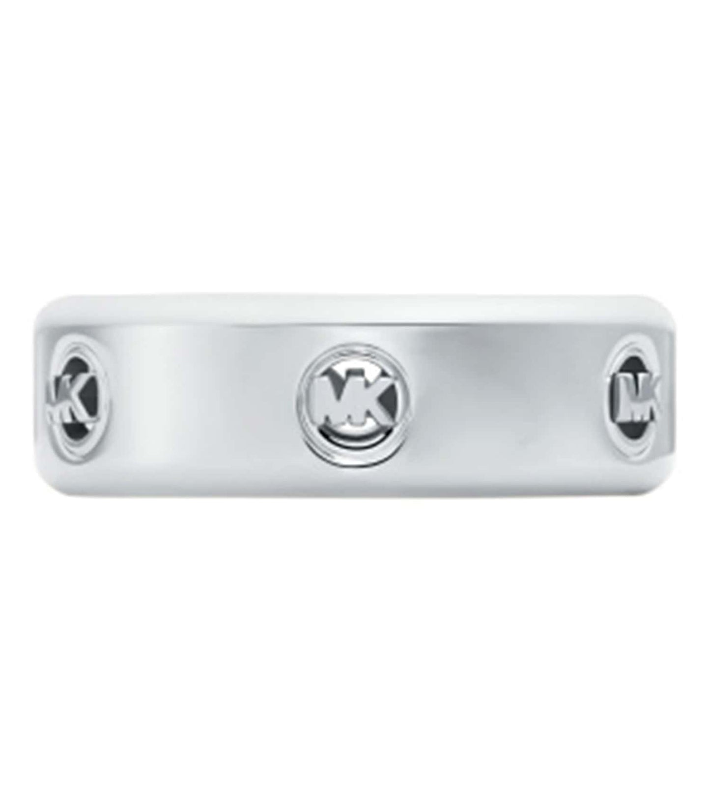 Women Fulton Logo Ring Silver Stainless Steel