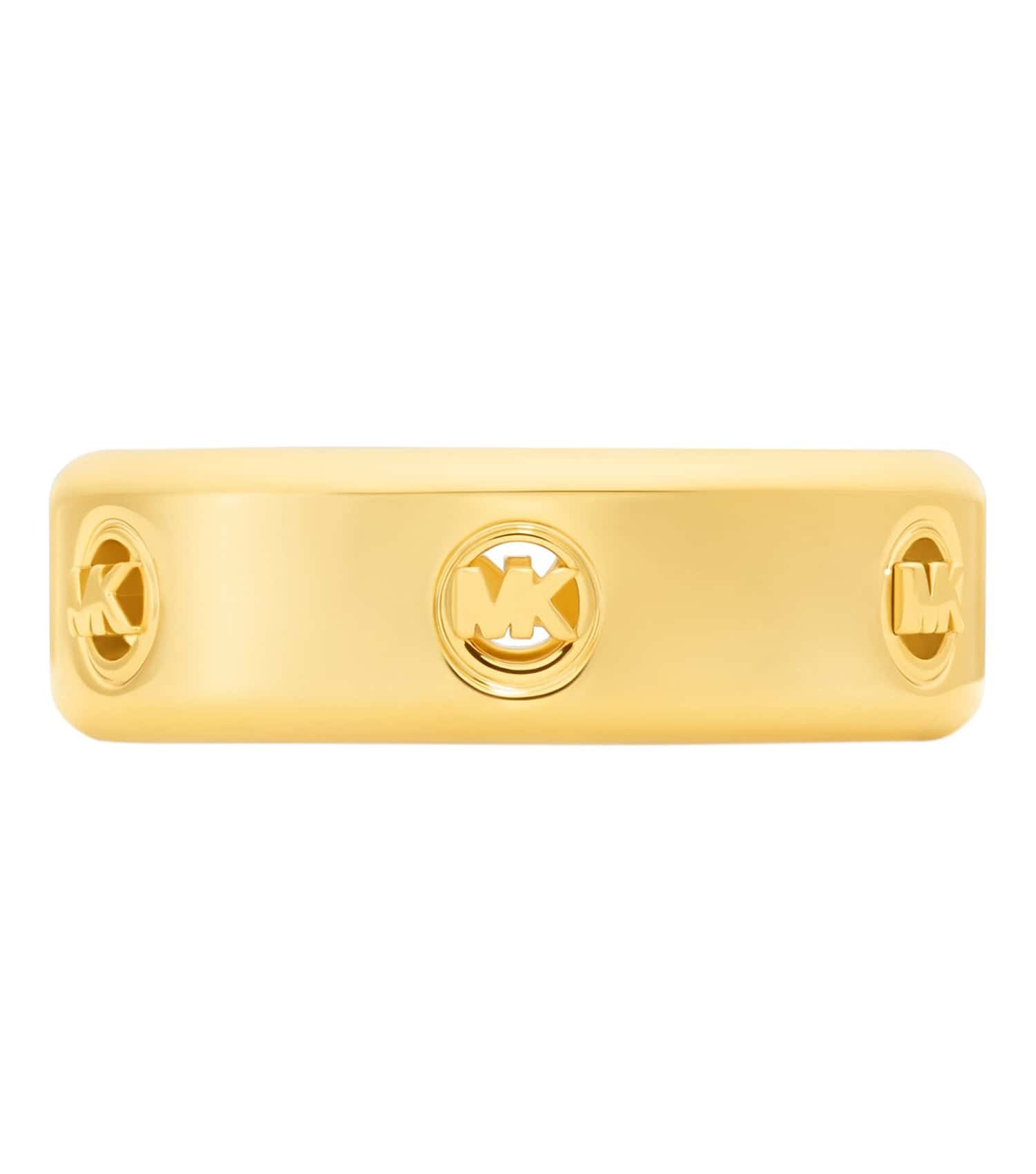 Women Fulton Logo Ring Gold Stainless Steel