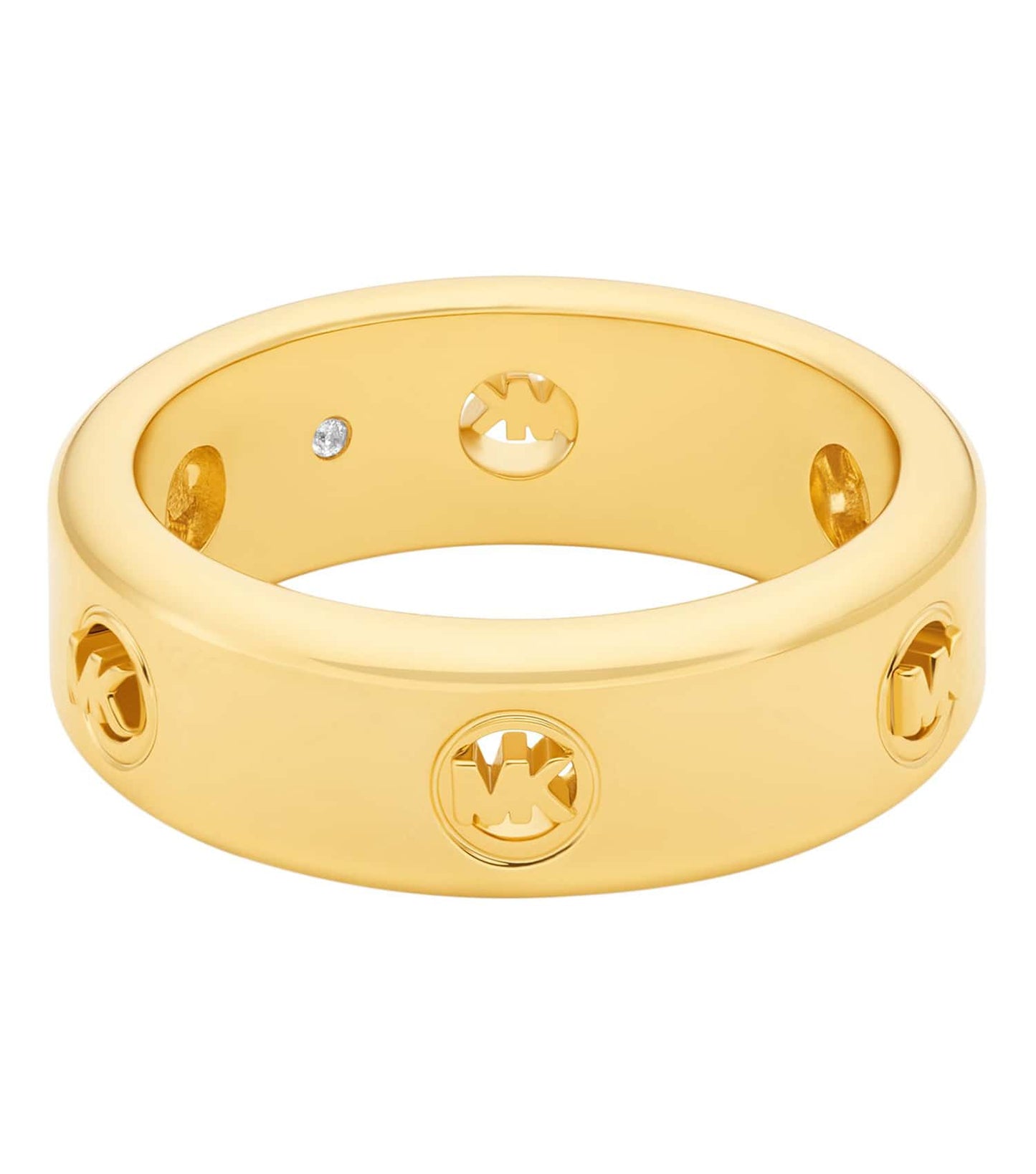 Women Fulton Logo Ring Gold Stainless Steel