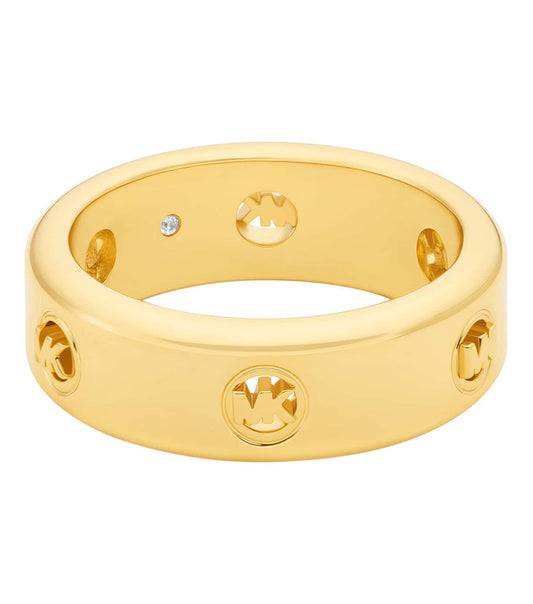 Women Fulton Logo Ring Gold Stainless Steel