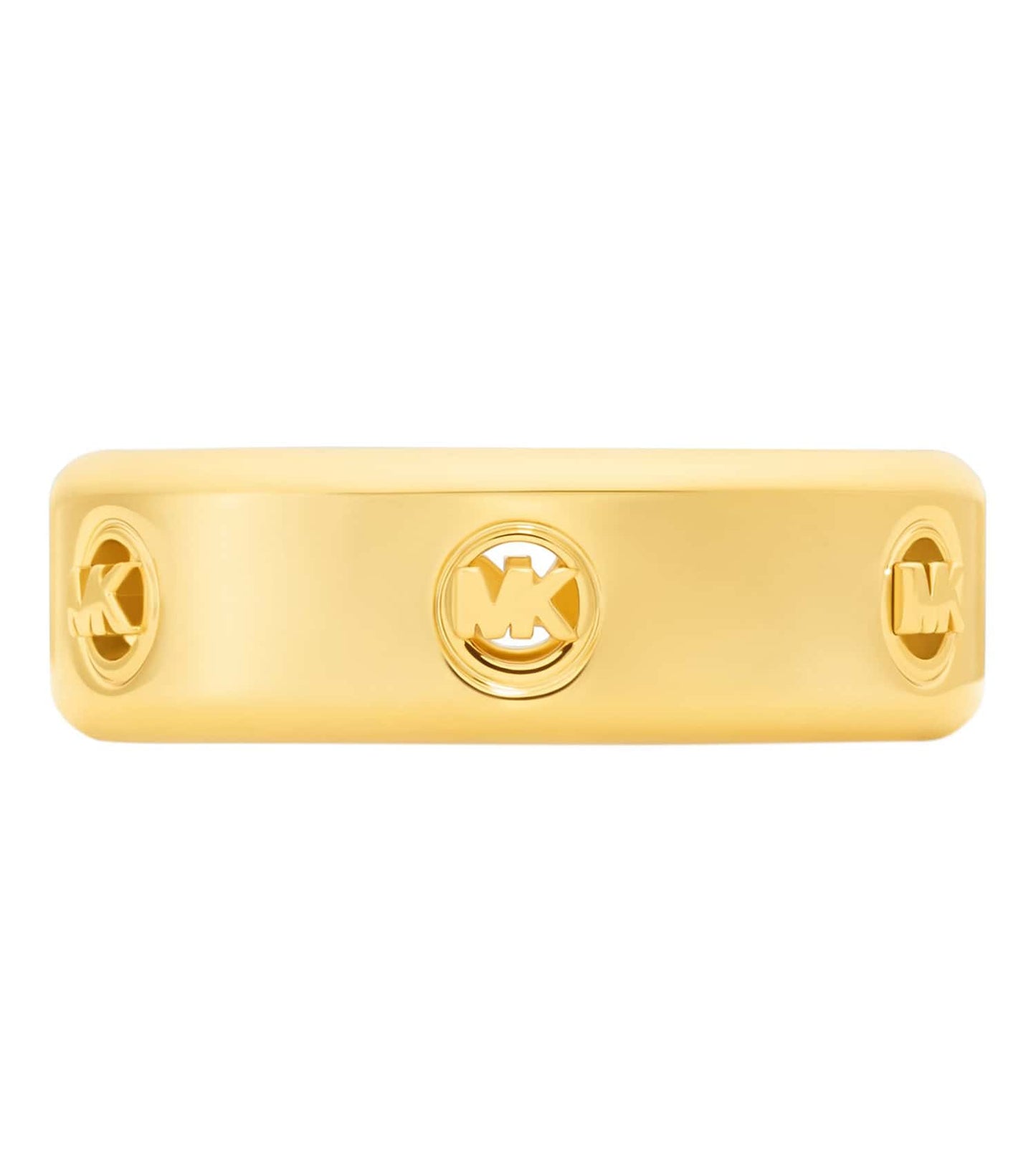 Women Fulton Logo Ring Gold Stainless Steel