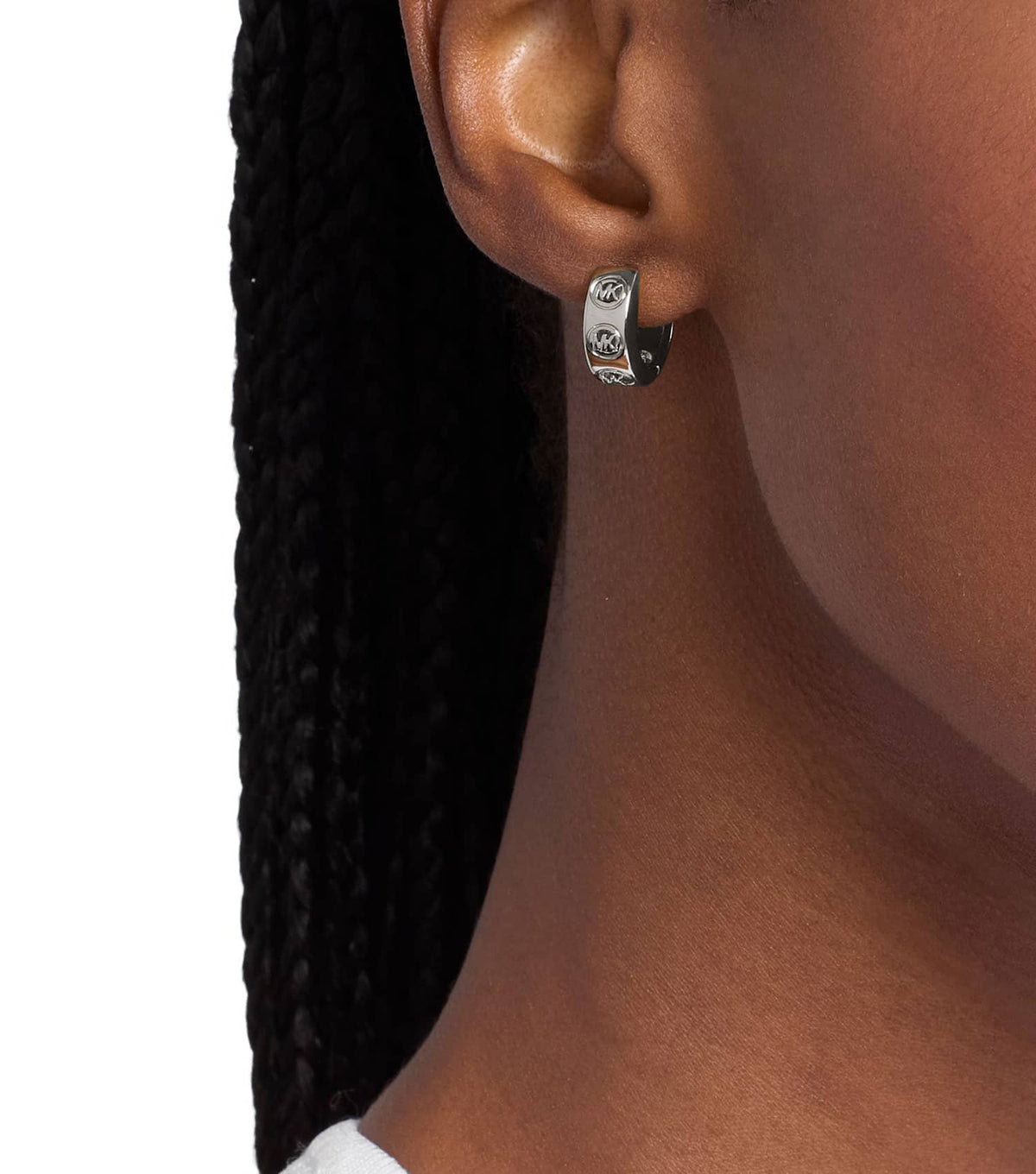 Women Premium Earring Silver Stainless Steel