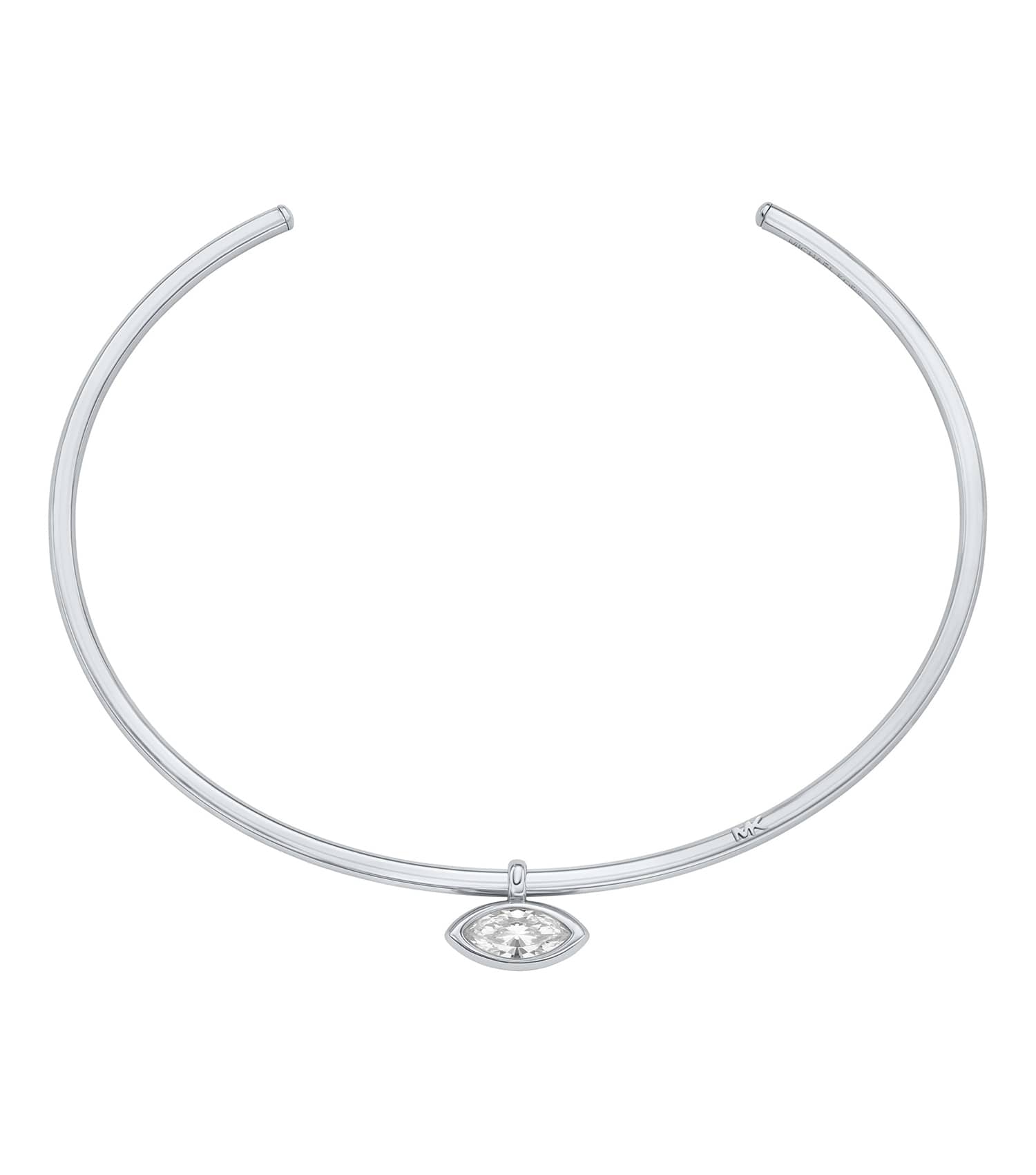 Women Premium Necklace Silver Stainless Steel