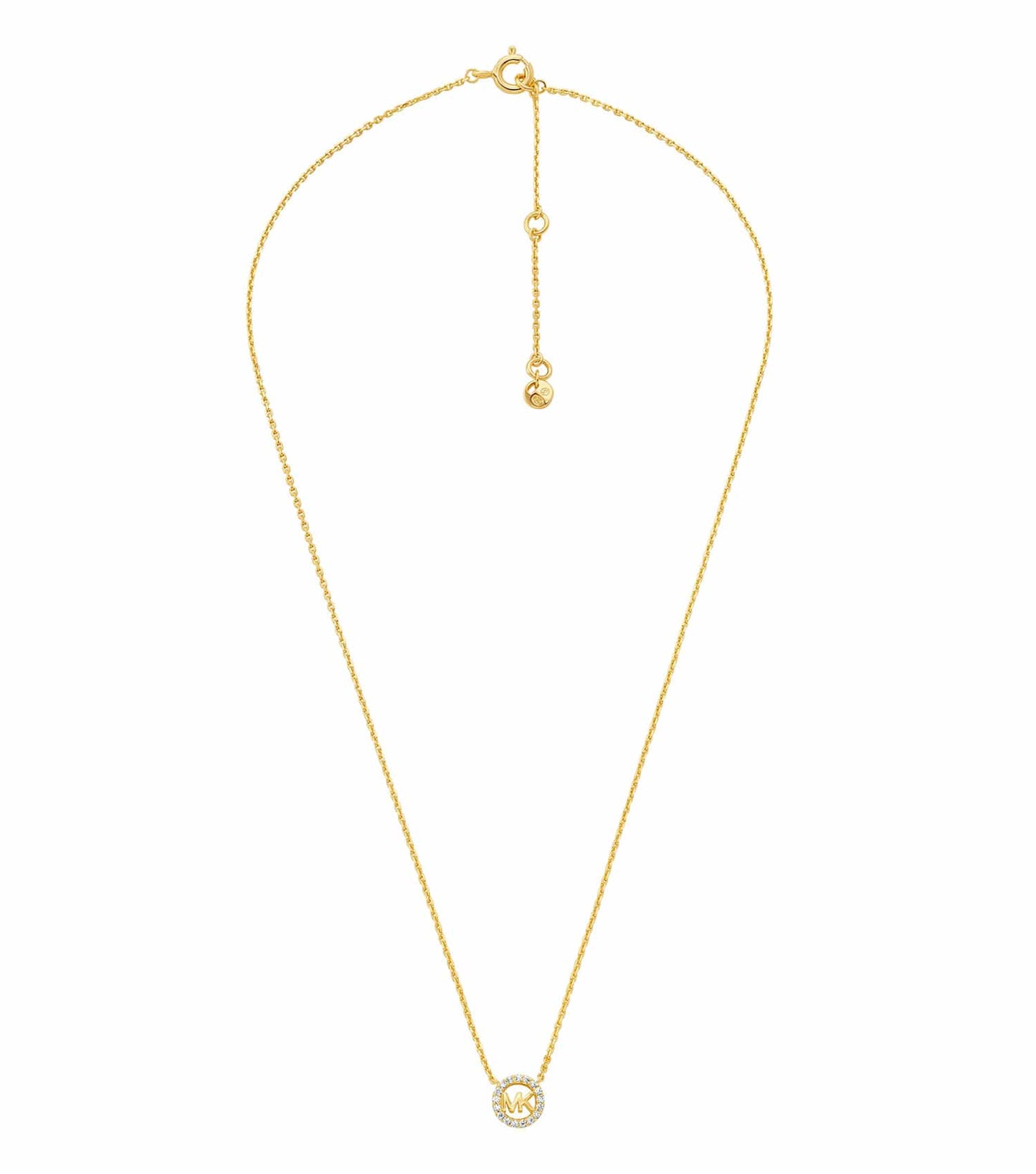 Women Premium Necklace Gold Sterling Silver with MK Logo