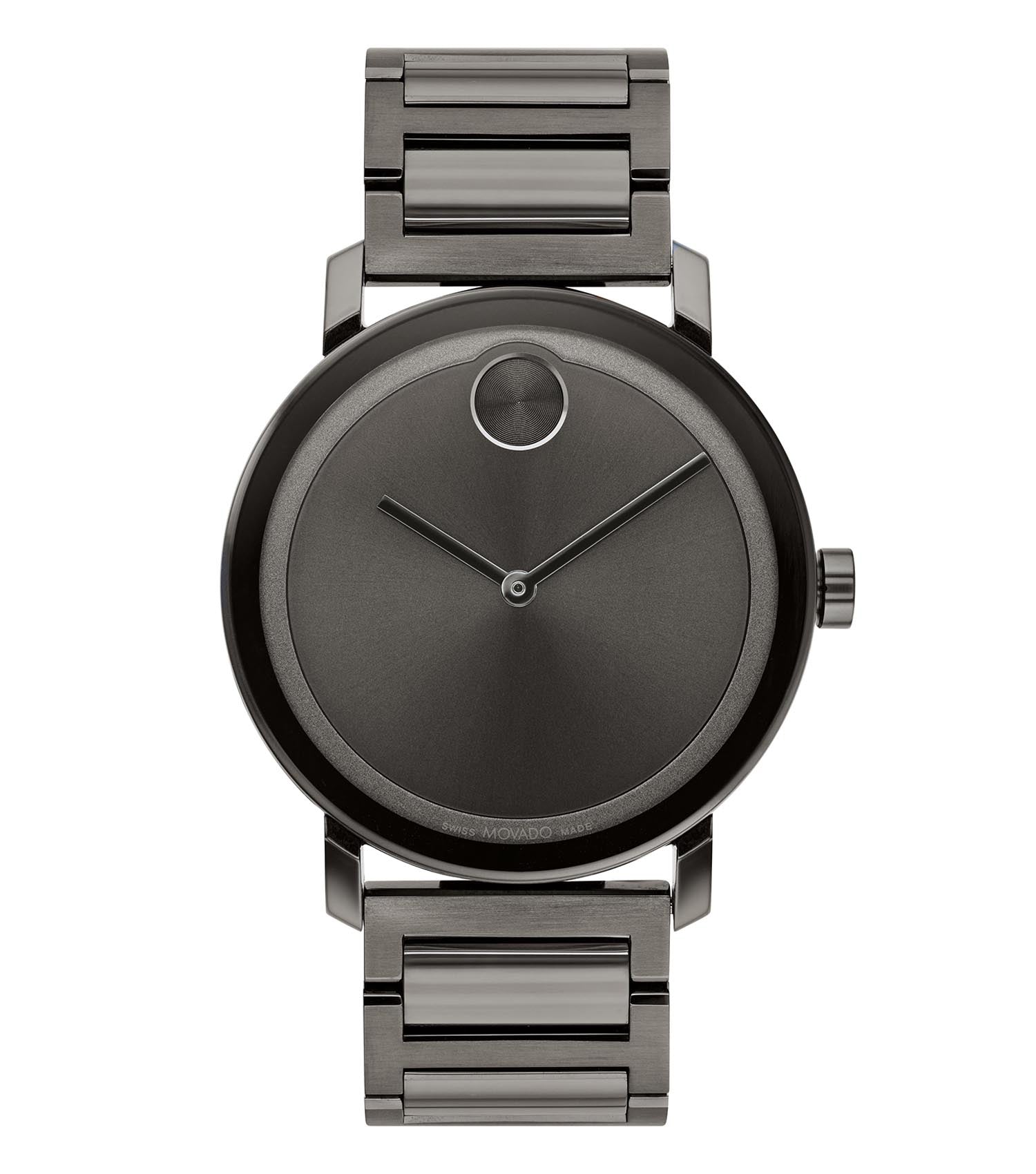  Bold gold Movado watch with sleek design and minimalist dial, showcased at an elegant angle for luxury enthusiasts