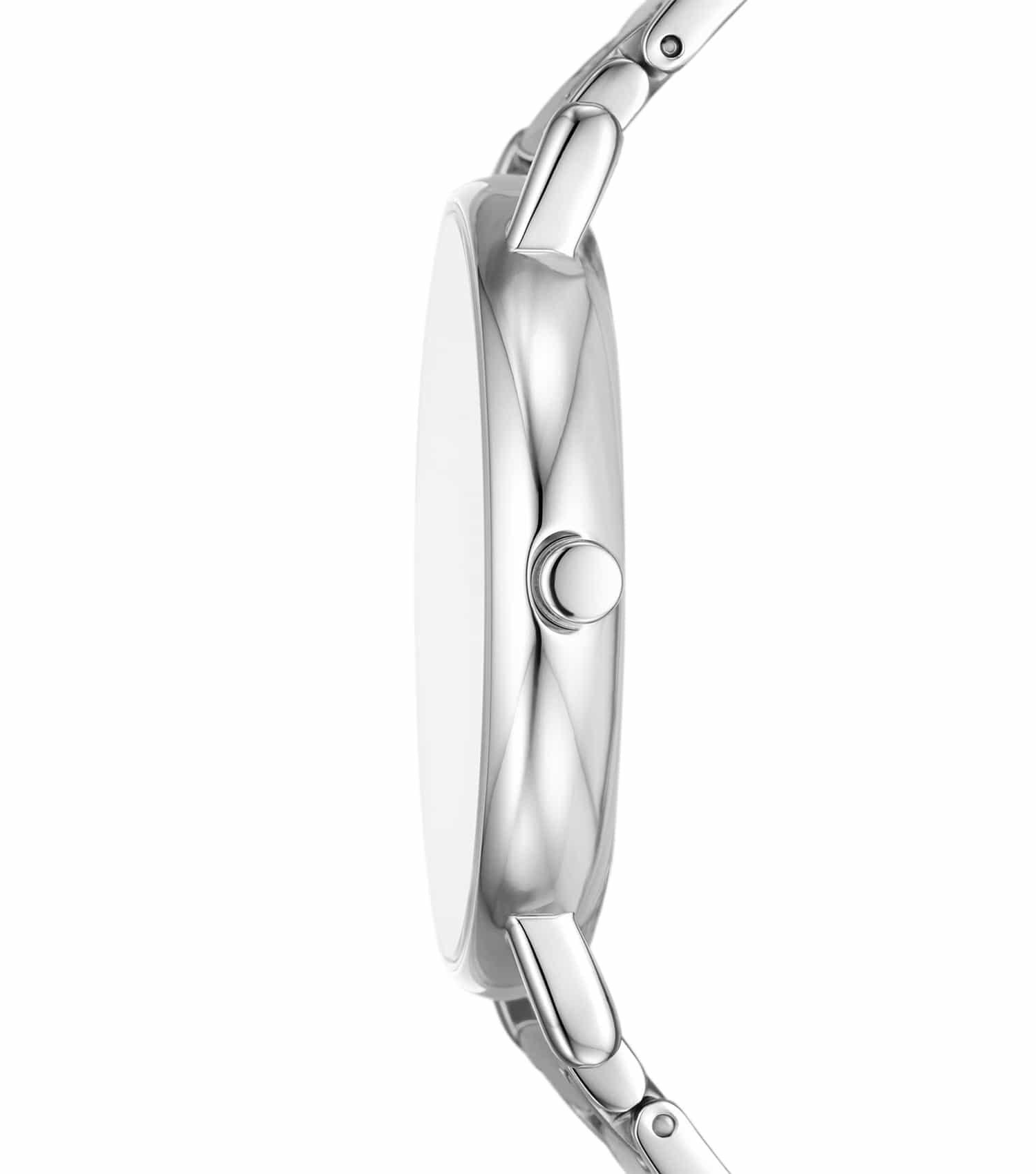 Men Signature Quartz Watch 40mm with Silver Dial