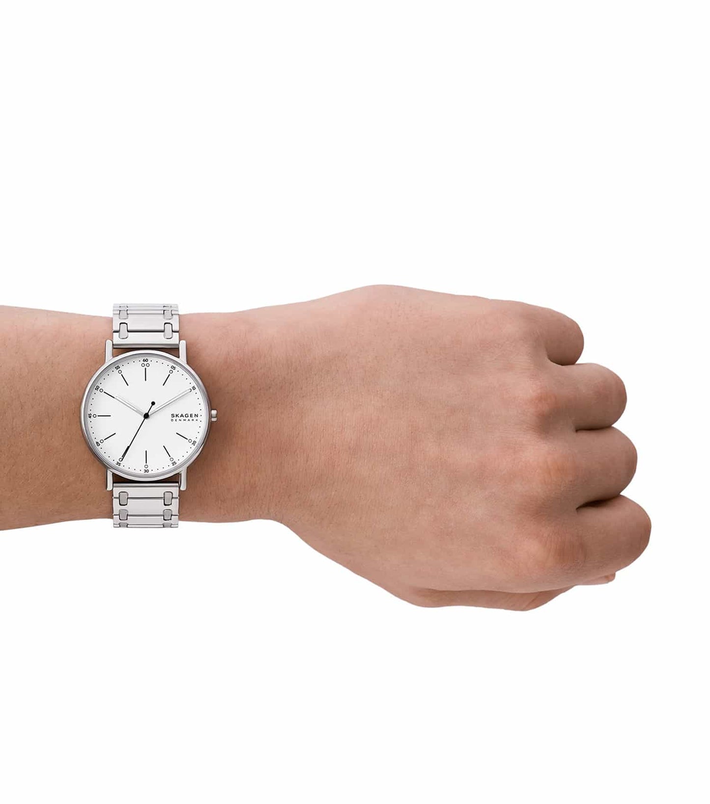 Men Signature Quartz Watch 40mm with Silver Dial