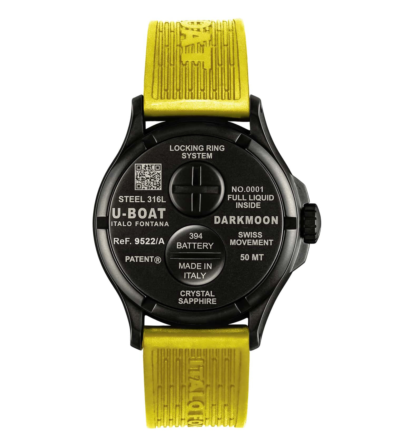 DARKMOON BLACK DIAL YELLOW STRAP