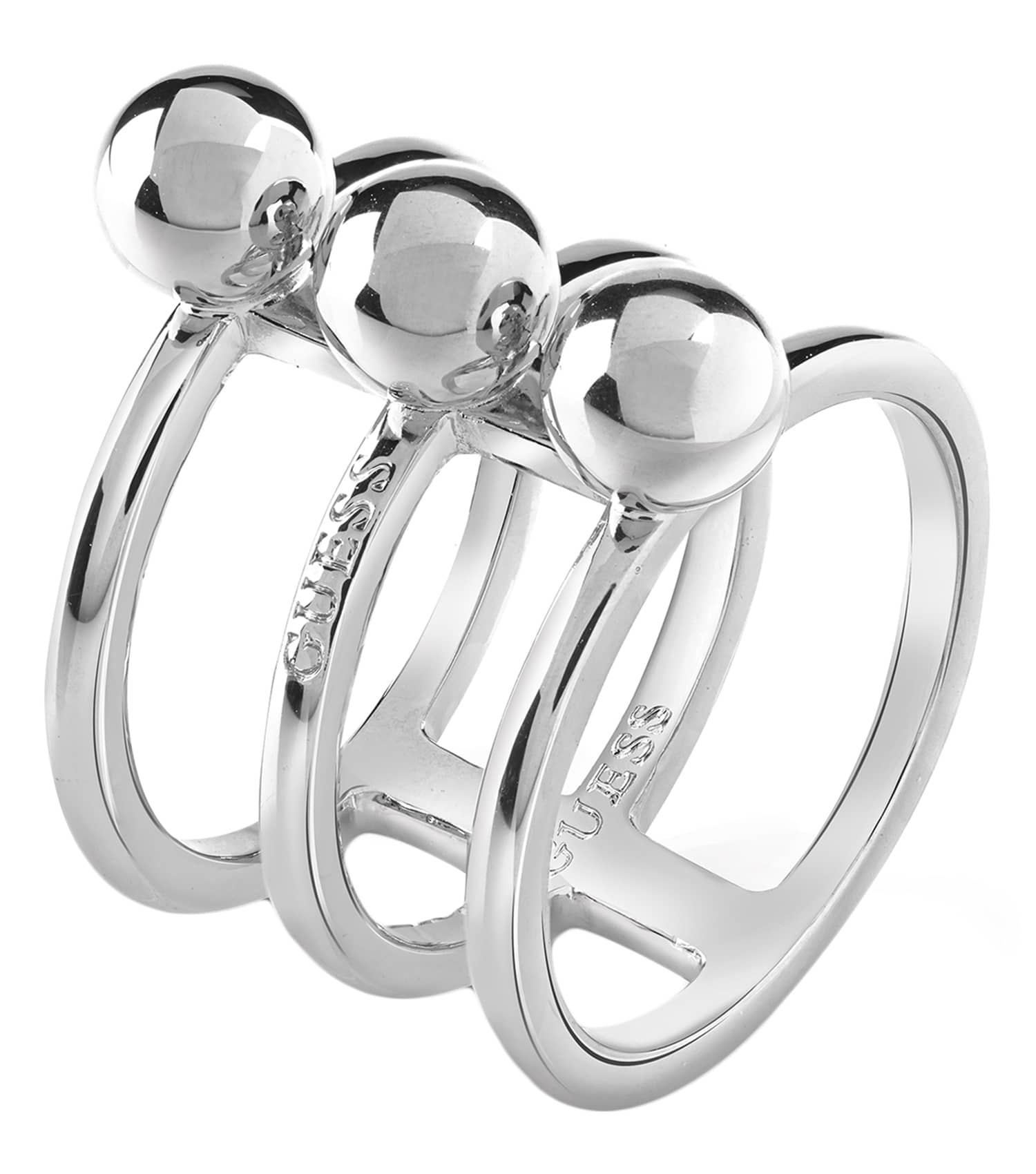 Women Influencer Ring Silver Stainless Steel
