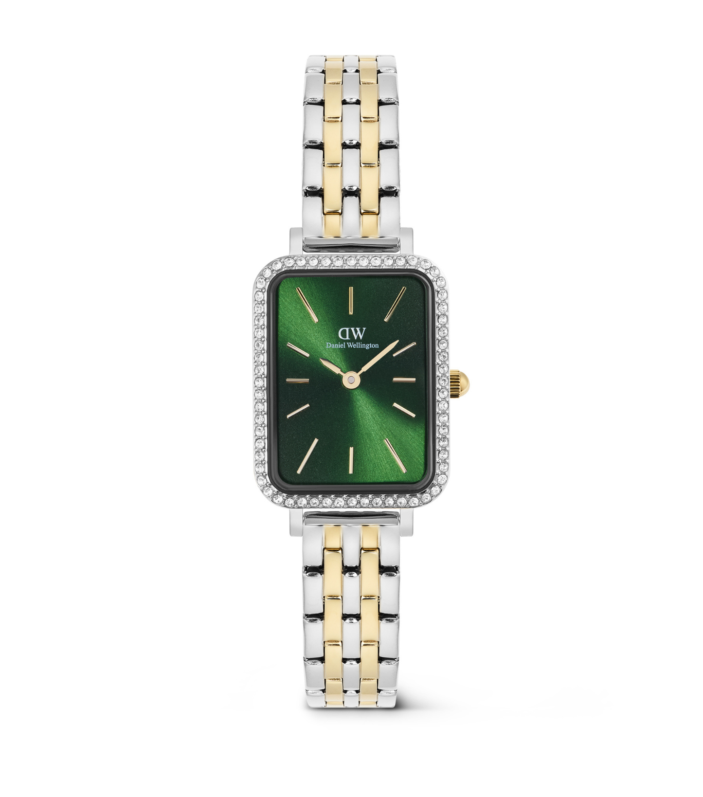 Quadro Lumine Bezel Emerald 20x26mm Sunray Dial