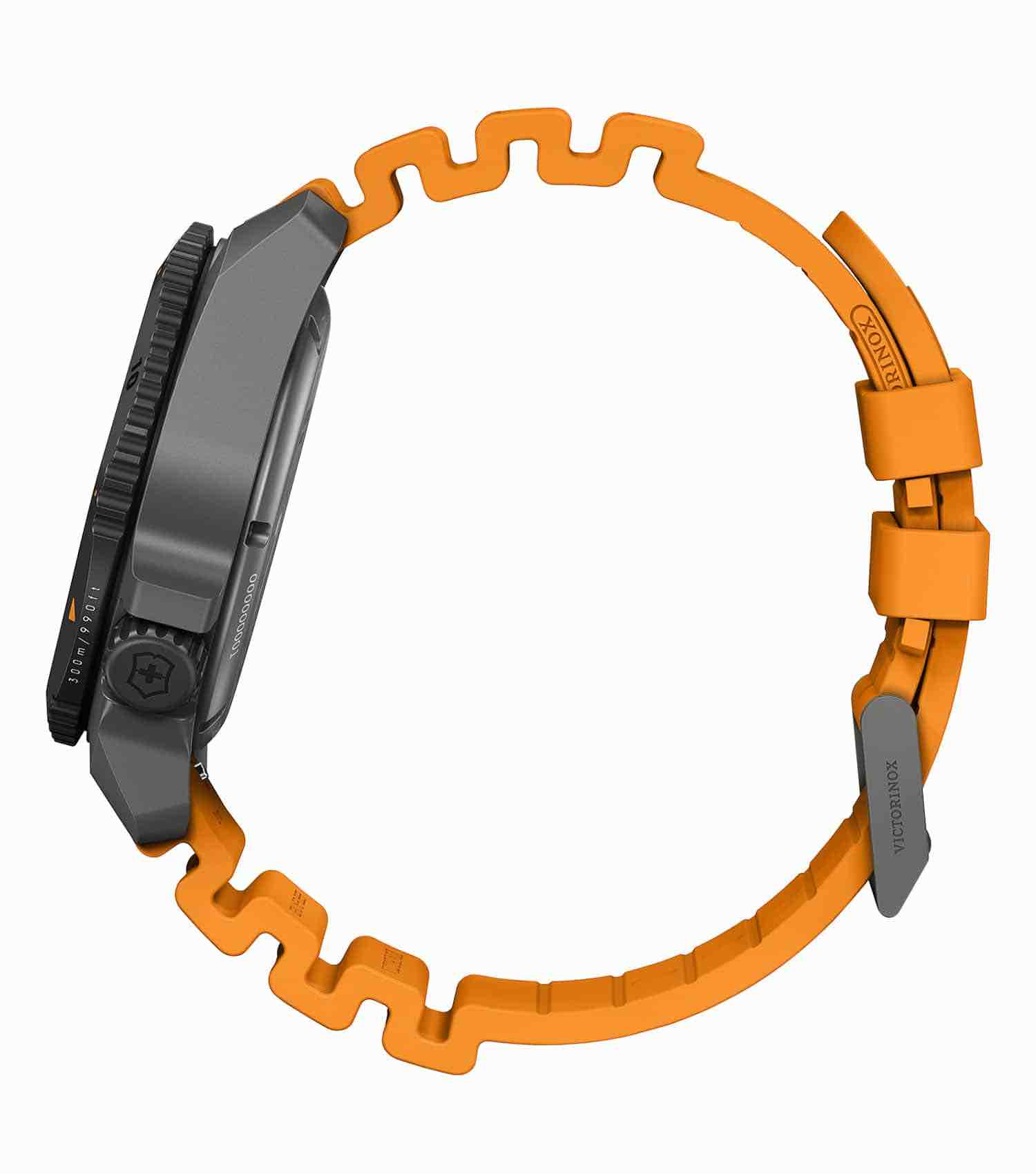 Men Dive Pro Automatic Watch 43mm with Orange Strap