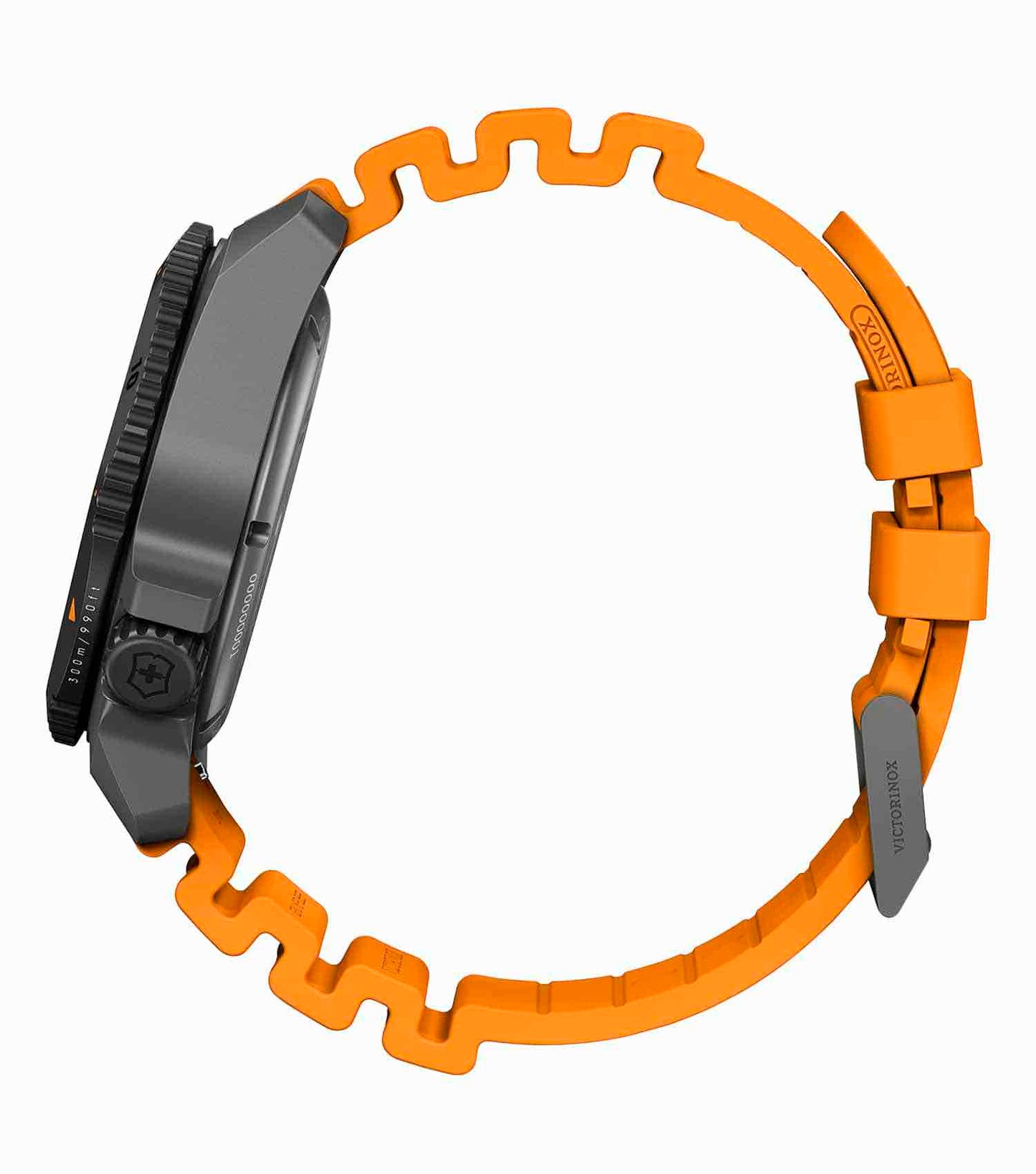 Men Dive Pro Automatic Watch 43mm with Orange Strap