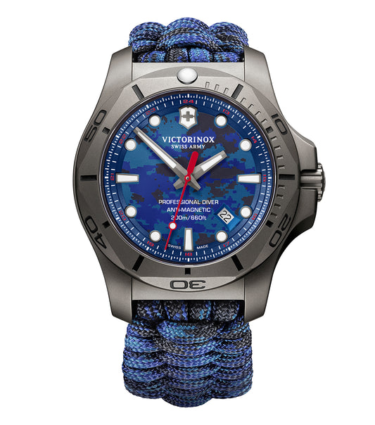 Elevate your collection with the Victorinox Swiss Army Quartz watch in sleek gray, side view showcasing precision design.
