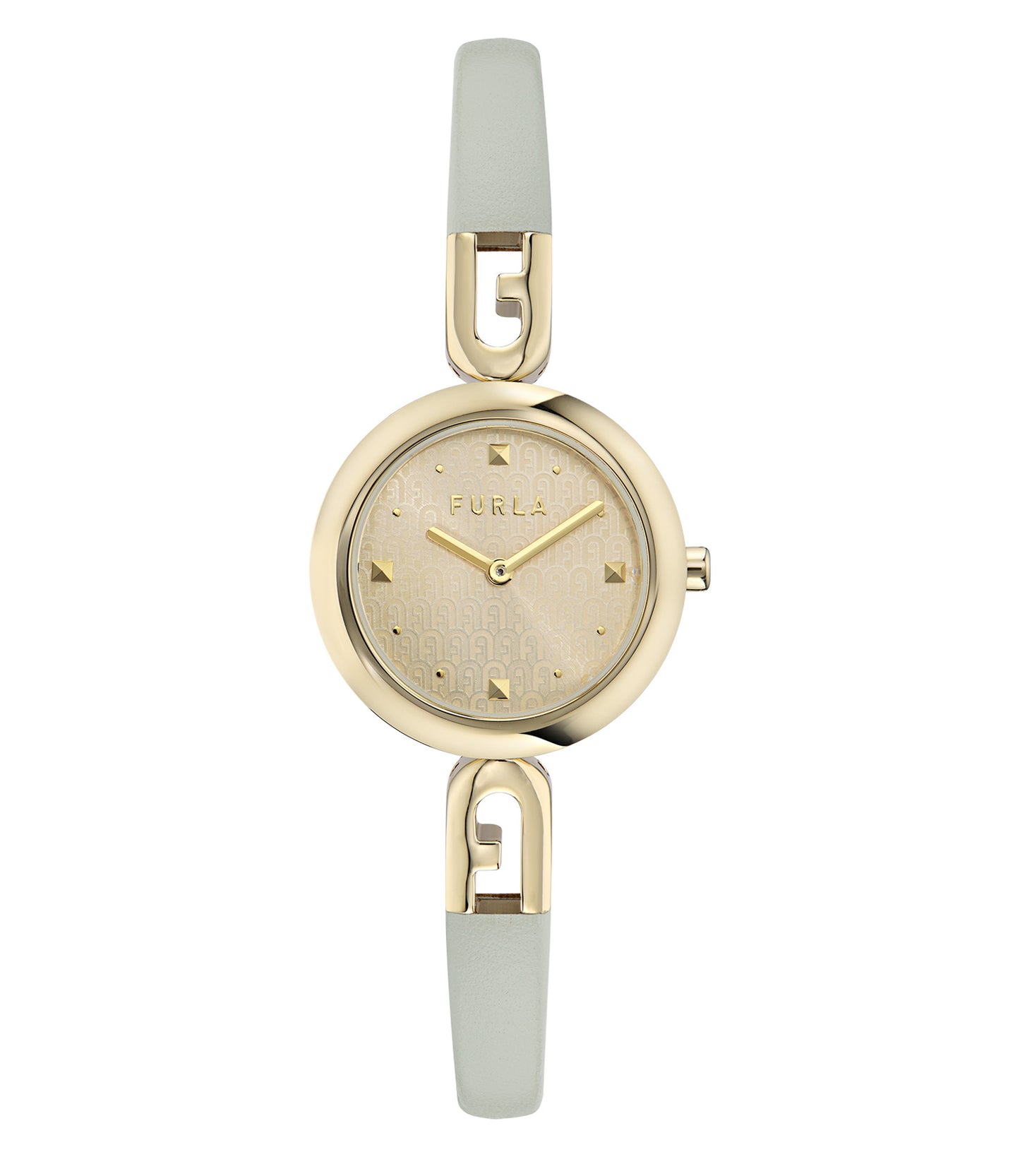 Yellow Gold case  Yellow Gold bangle Green
