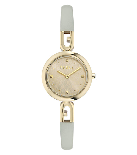 Yellow Gold case  Yellow Gold bangle Green