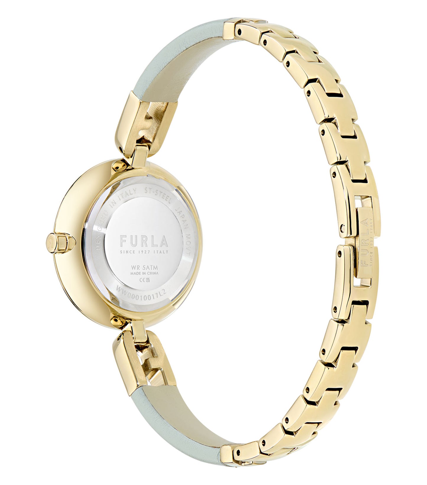 Yellow Gold case  Yellow Gold bangle Green