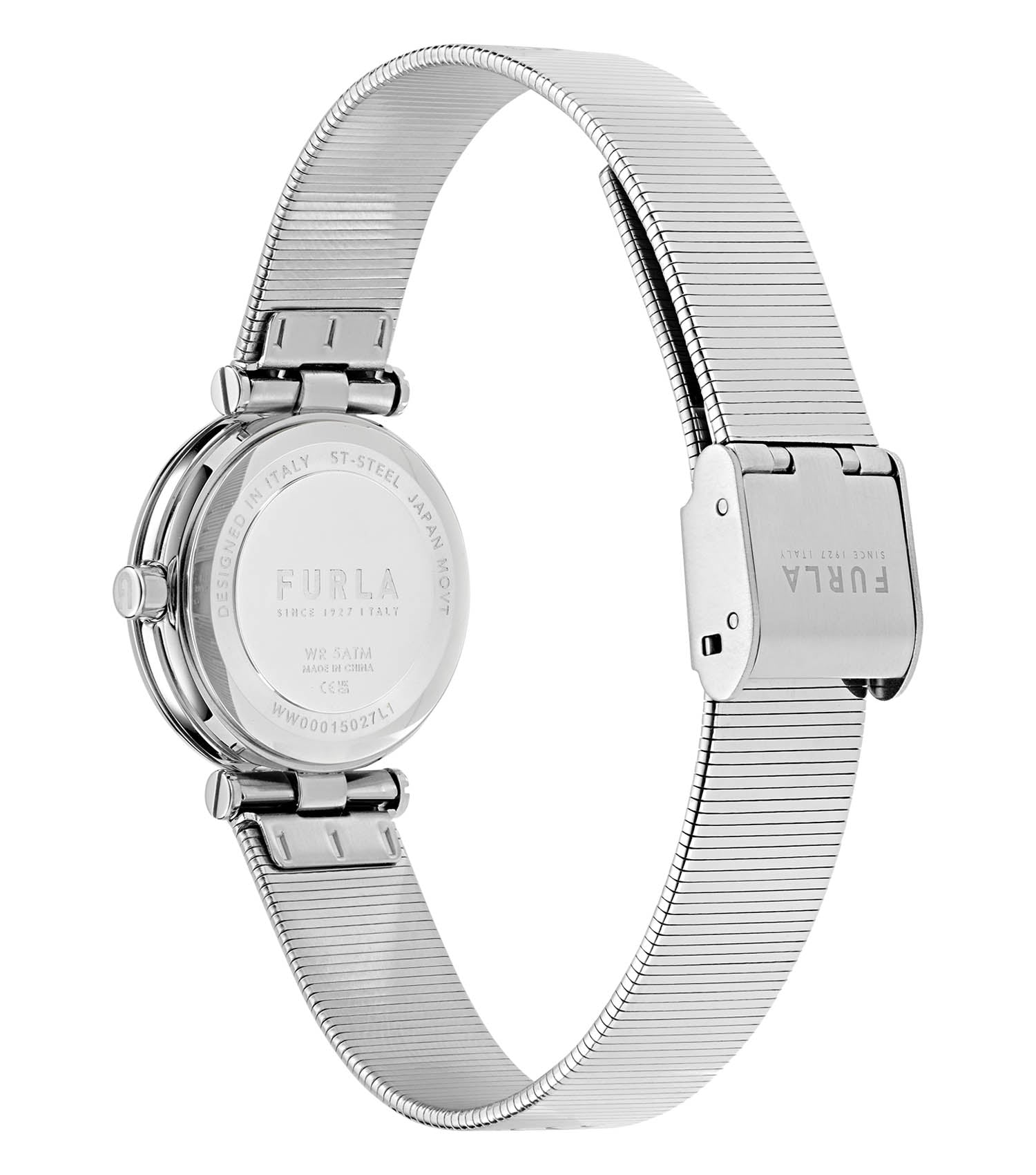 Silver case & bracelet  Green dial
