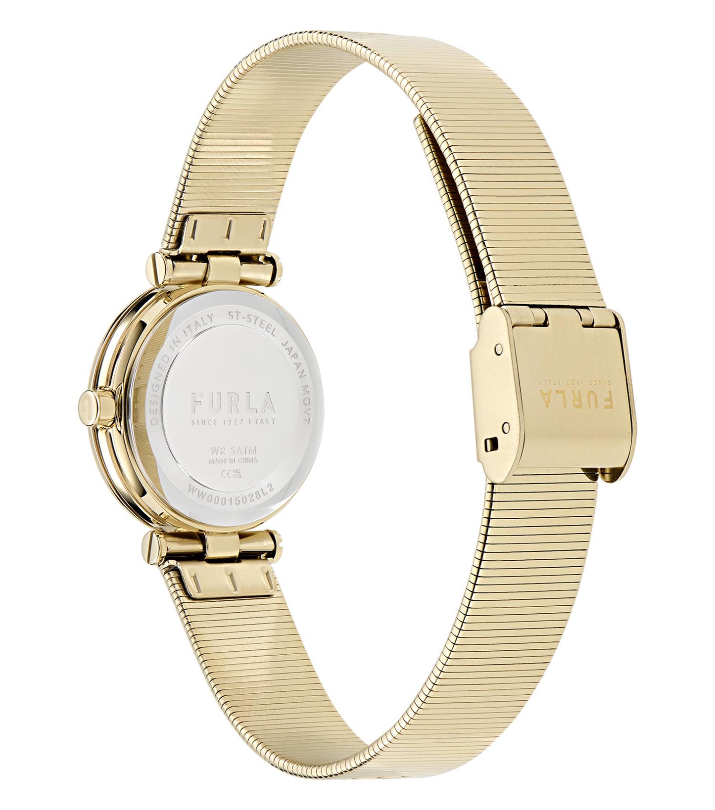 Yellow Gold case & bracelet  Dark Red dial