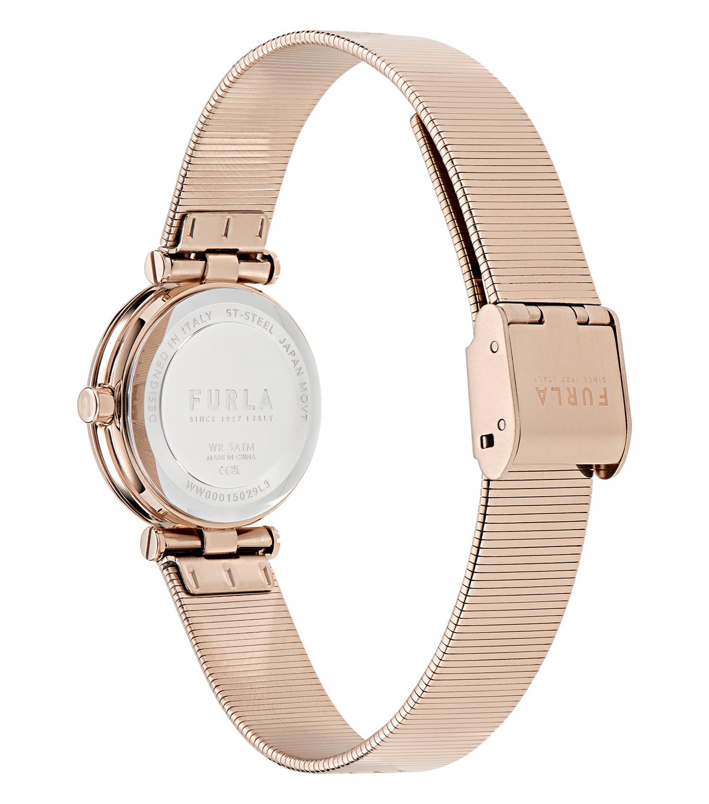 Rose Gold case & bracelet  White dial