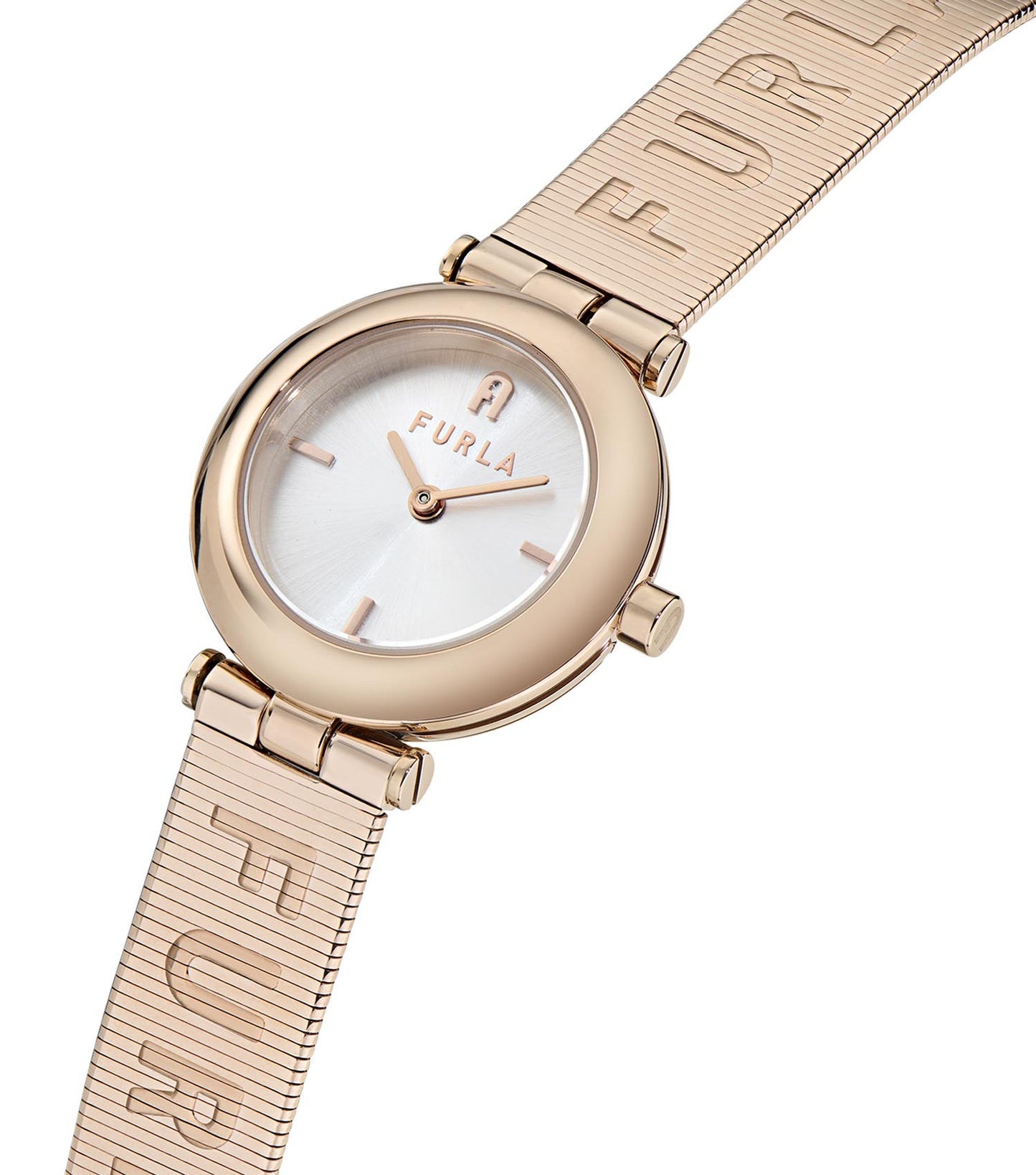 Rose Gold case & bracelet  White dial