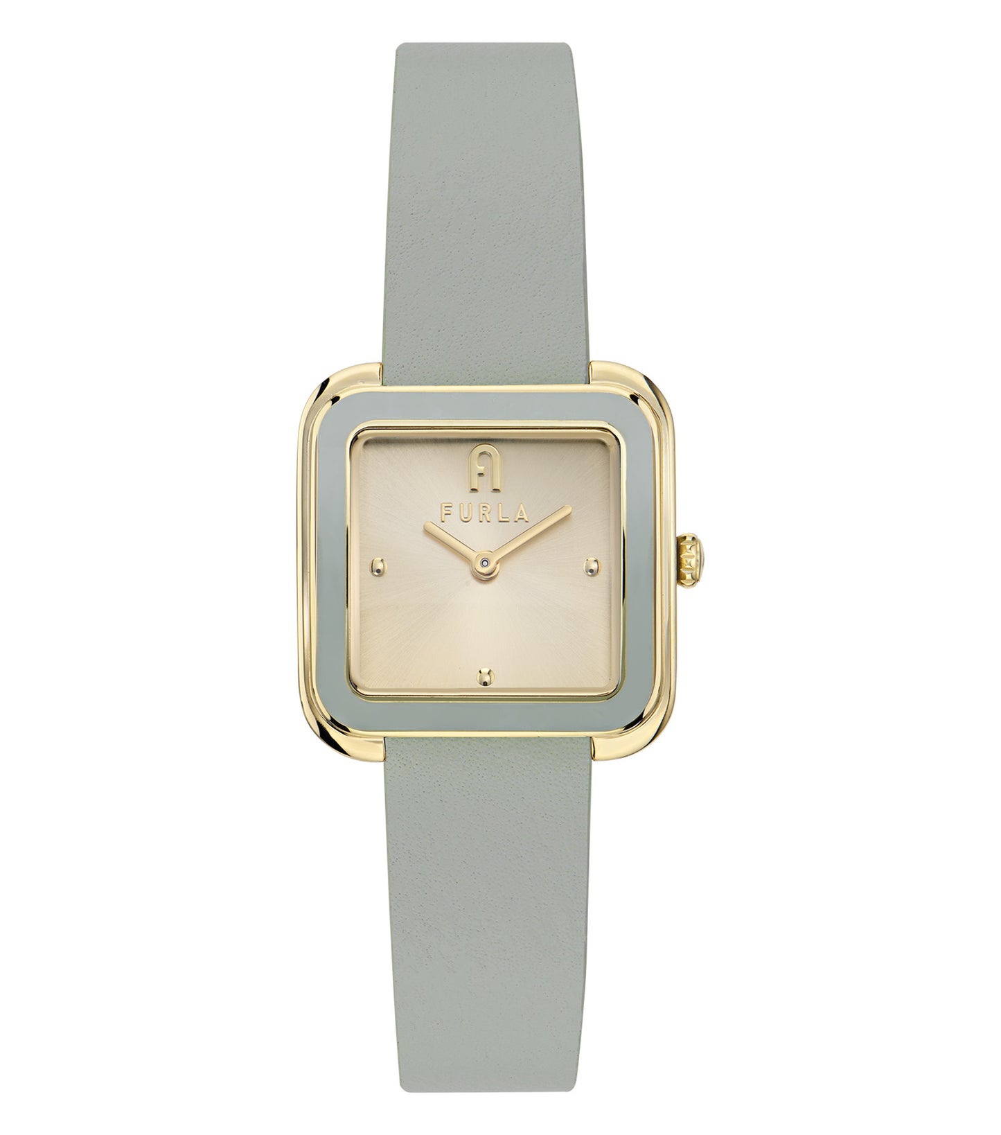 Yellow Gold case Green enamel  Green leather strap  Champagne dial